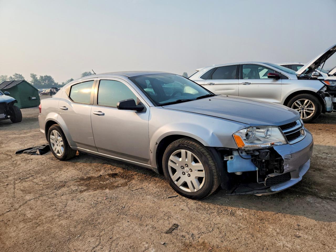 2014 Dodge Avenger Se Silver vin: 1C3CDZAB6EN235071