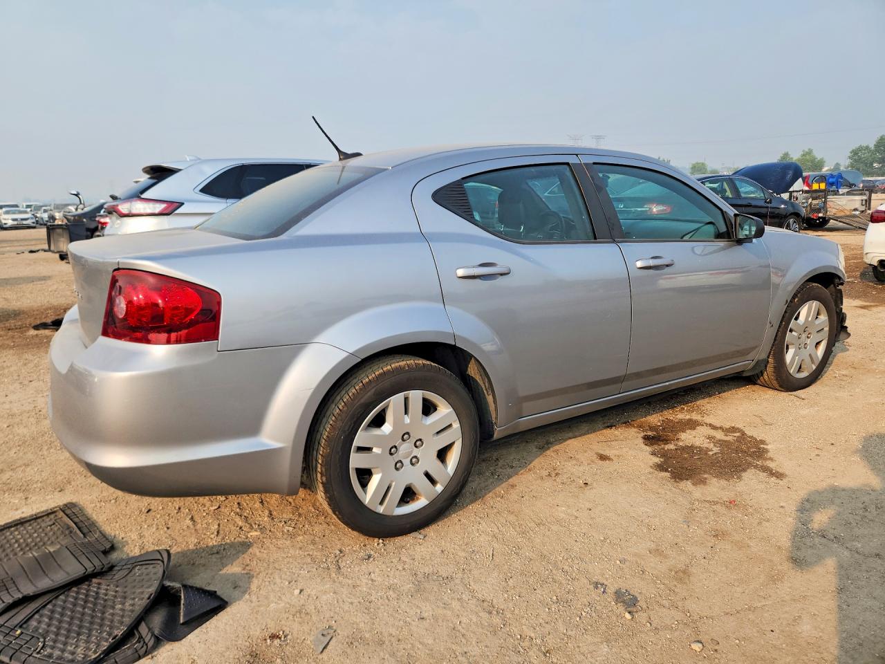 2014 Dodge Avenger Se Silver vin: 1C3CDZAB6EN235071