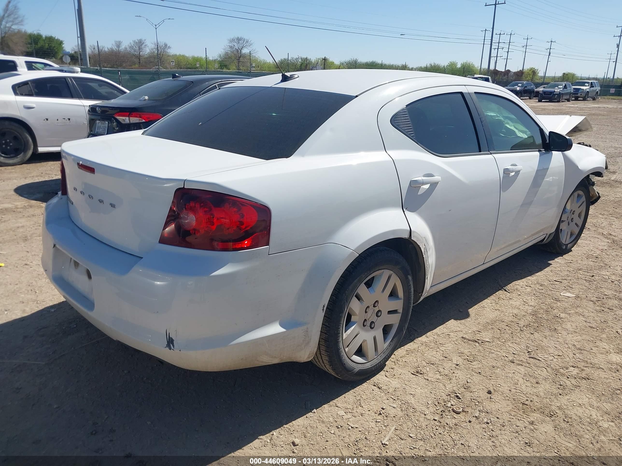 2012 Dodge Avenger Se Белый vin: 1C3CDZAB7CN111050