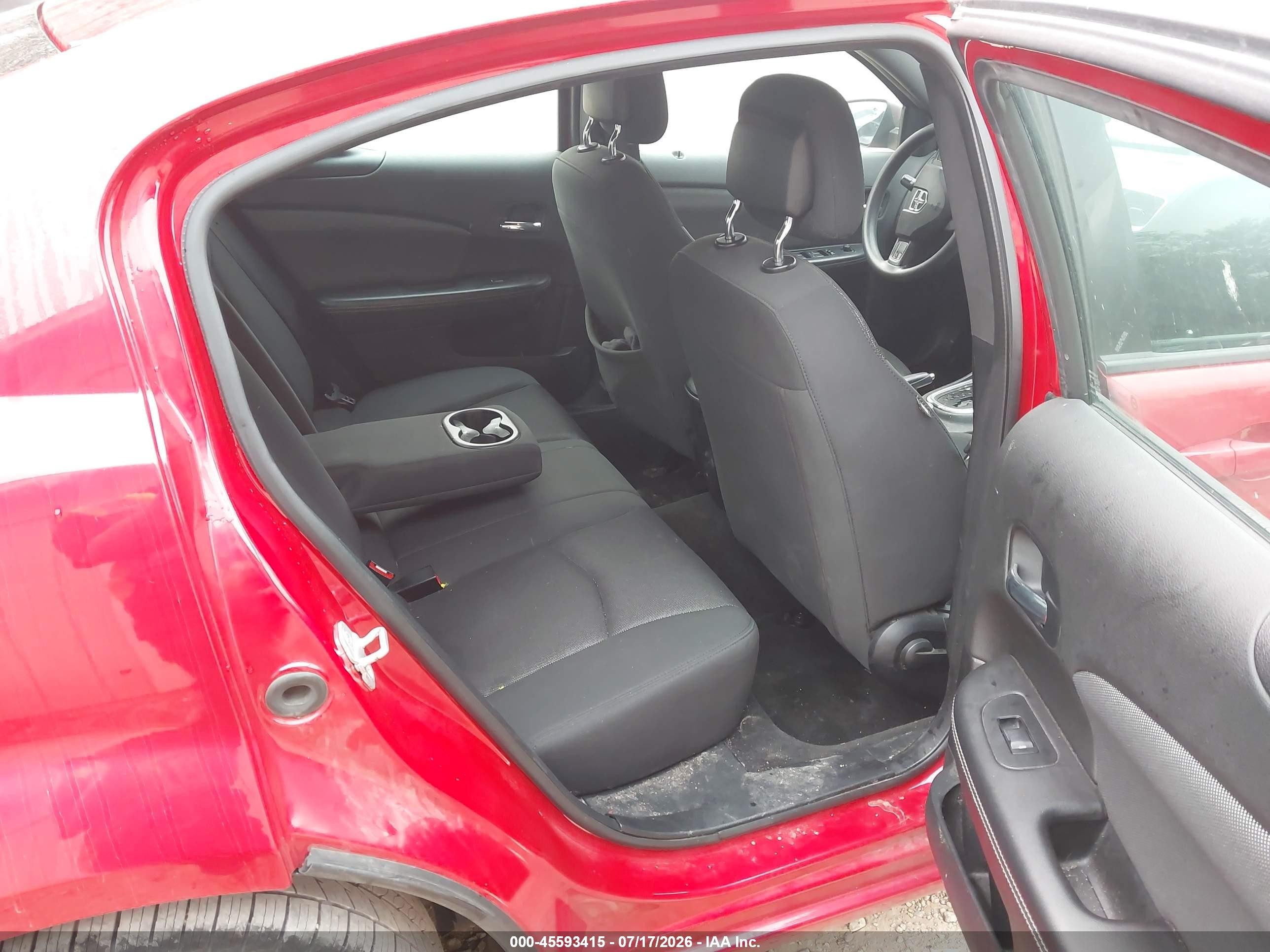 2012 Dodge Avenger Se Red vin: 1C3CDZAB7CN265581