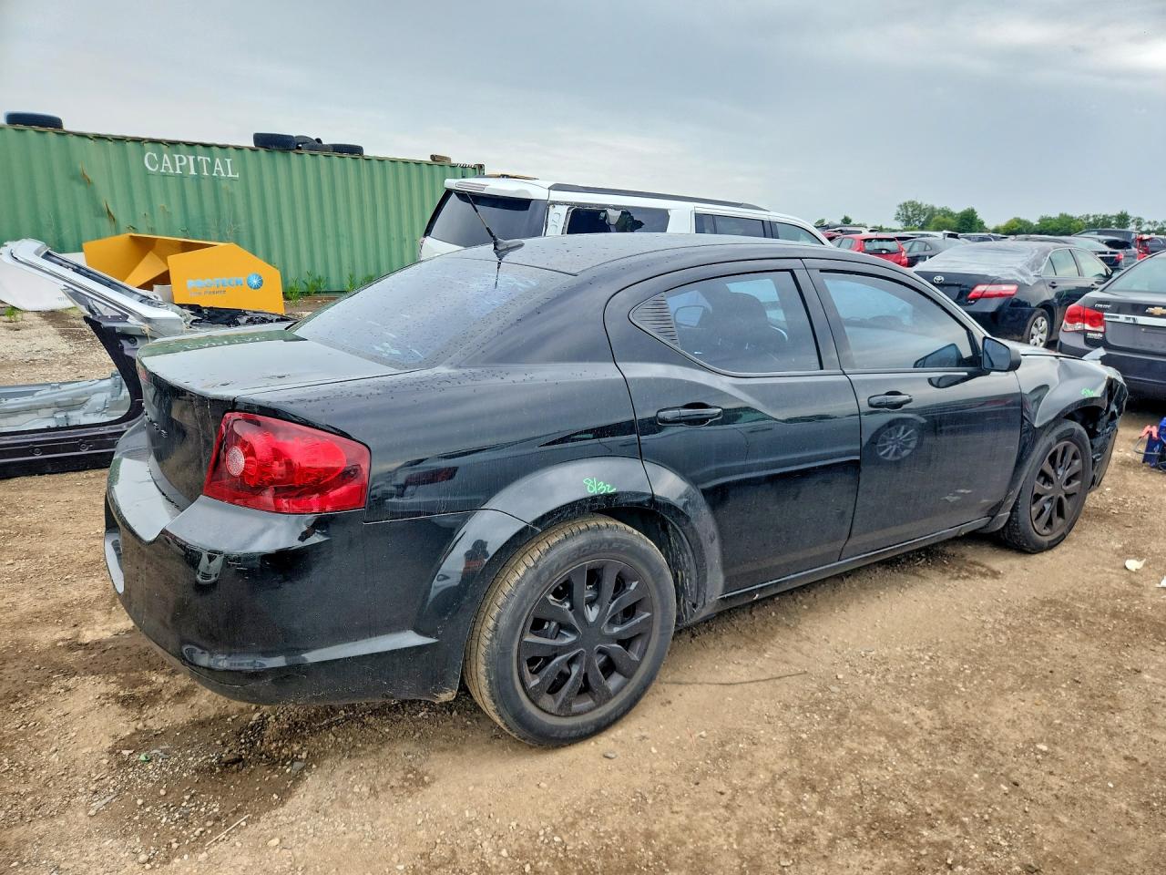 2012 Dodge Avenger Se Черный vin: 1C3CDZAB7CN311118