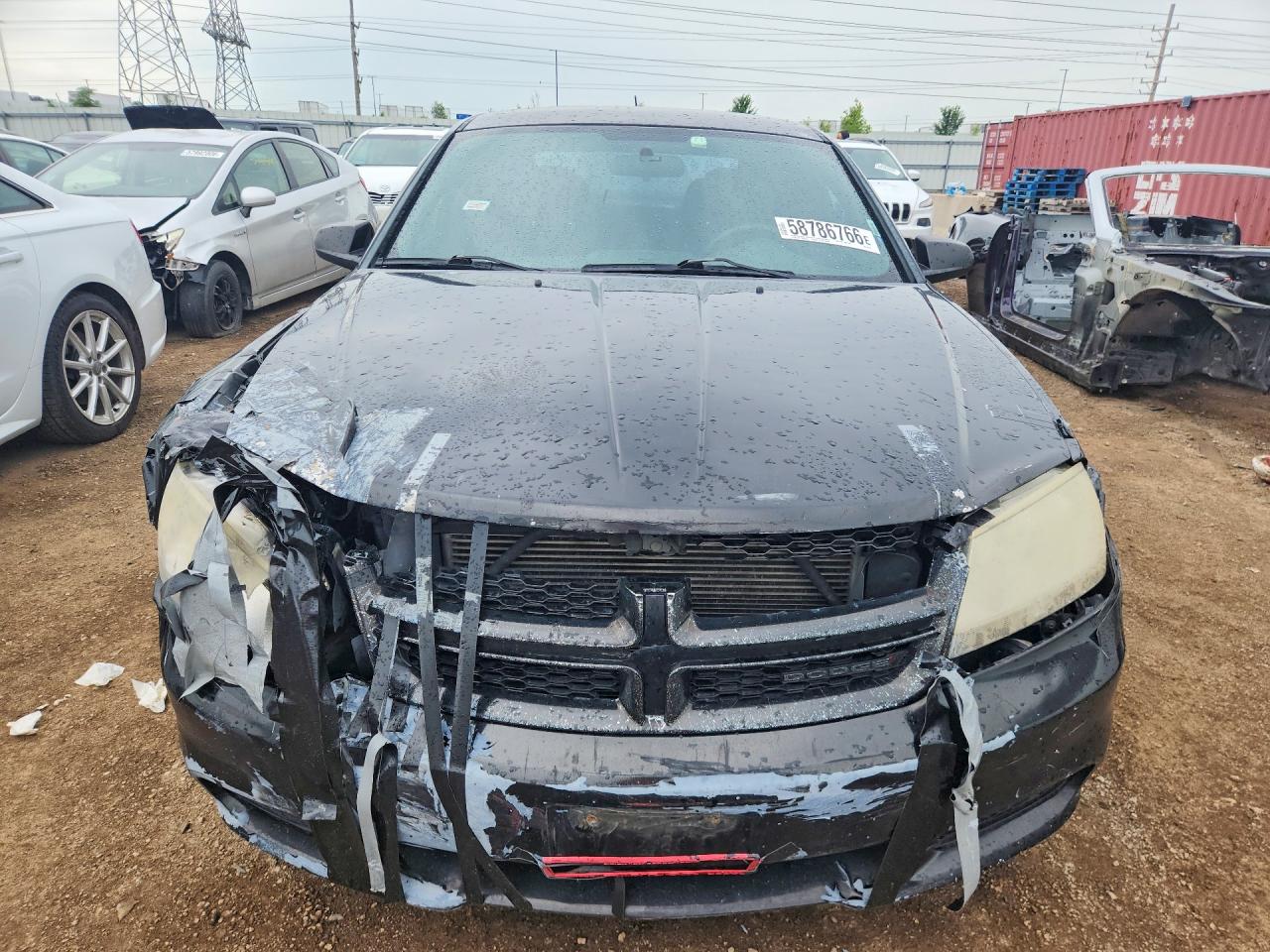 2012 Dodge Avenger Se Черный vin: 1C3CDZAB7CN311118