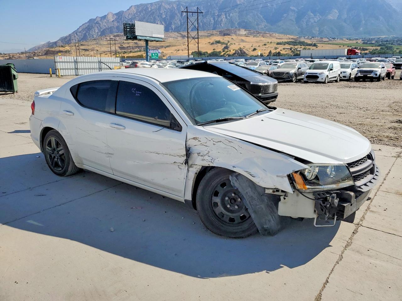 2012 Dodge Avenger Se White vin: 1C3CDZAB7CN324581