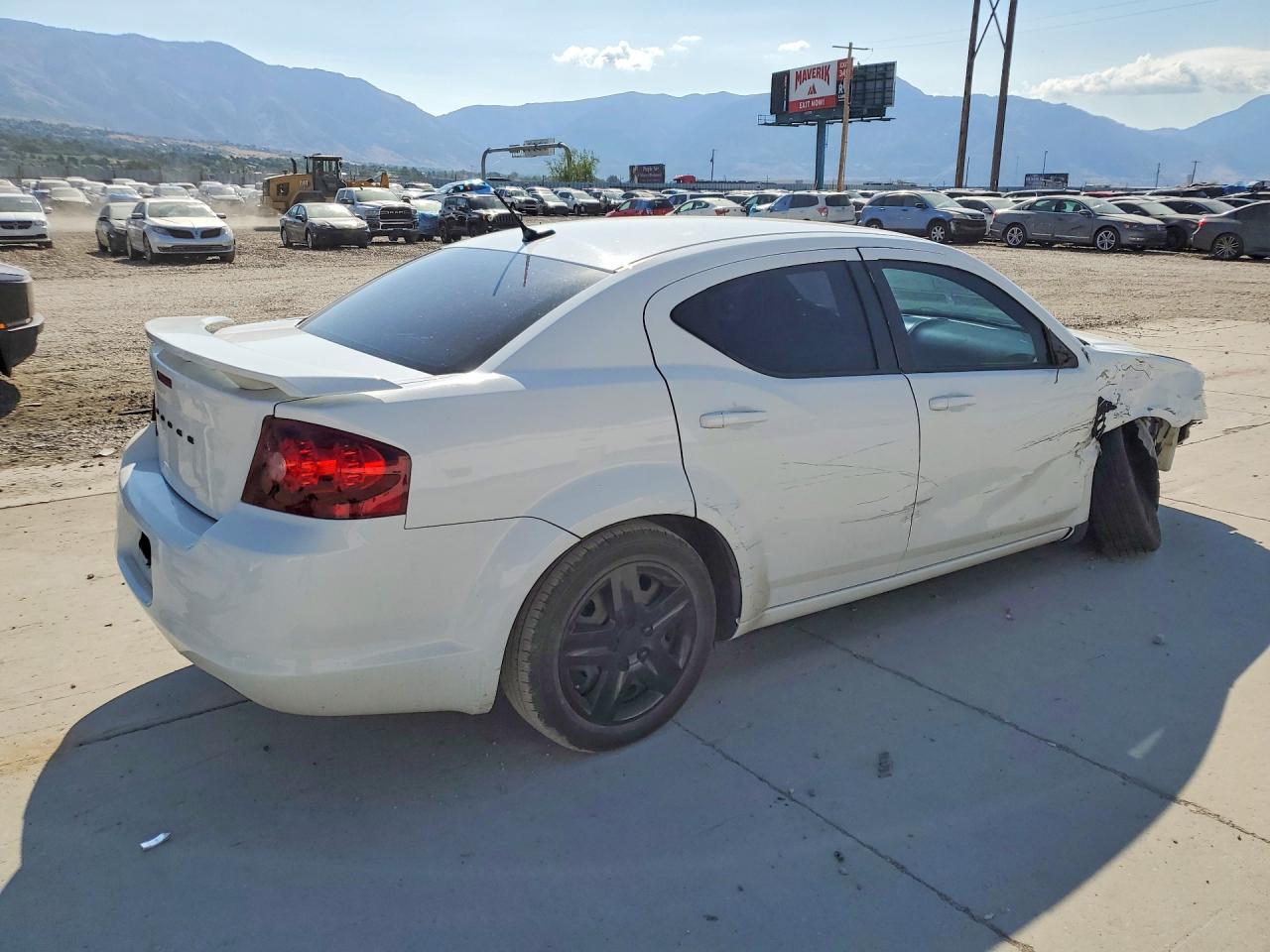 2012 Dodge Avenger Se White vin: 1C3CDZAB7CN324581