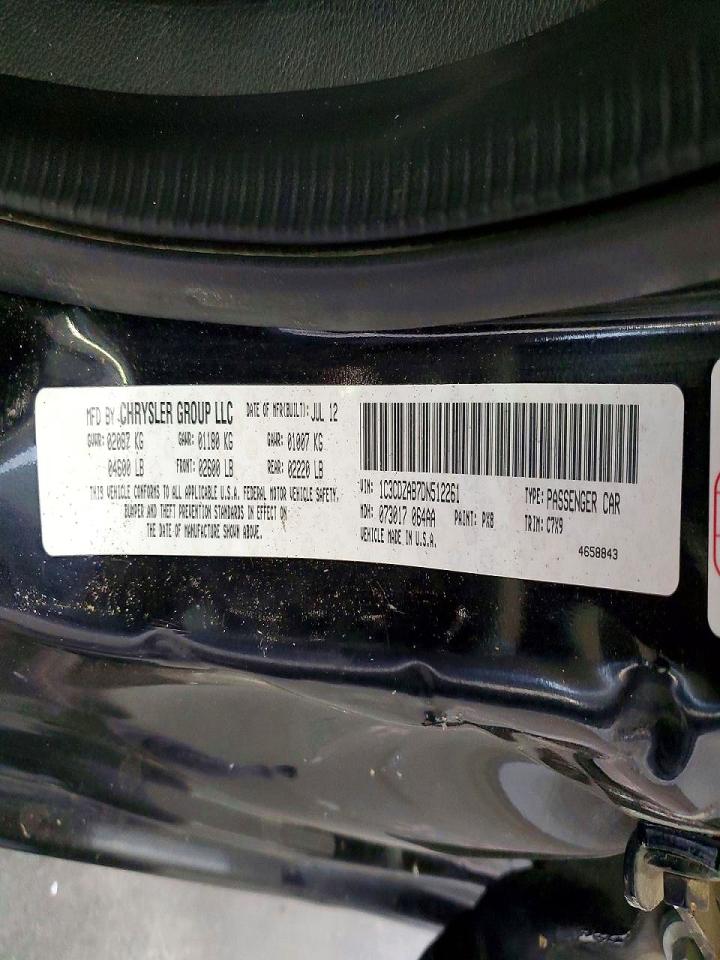 2013 Dodge Avenger Se Черный vin: 1C3CDZAB7DN512261