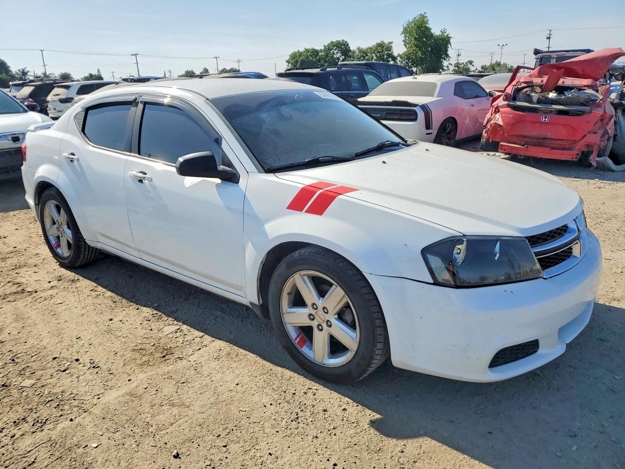 2013 Dodge Avenger Se Белый vin: 1C3CDZAB7DN518271
