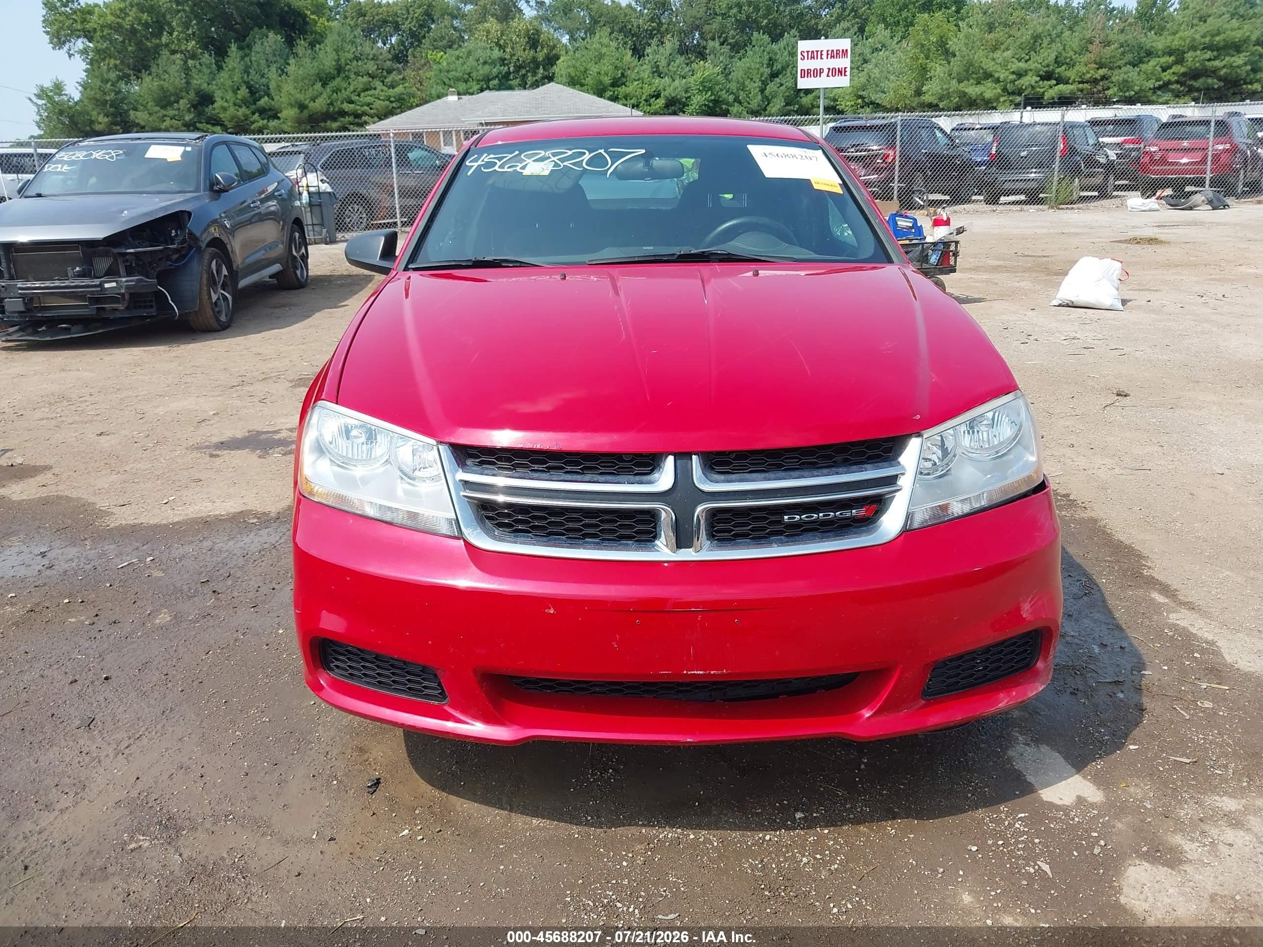 2013 Dodge Avenger Se Красный vin: 1C3CDZAB7DN535359
