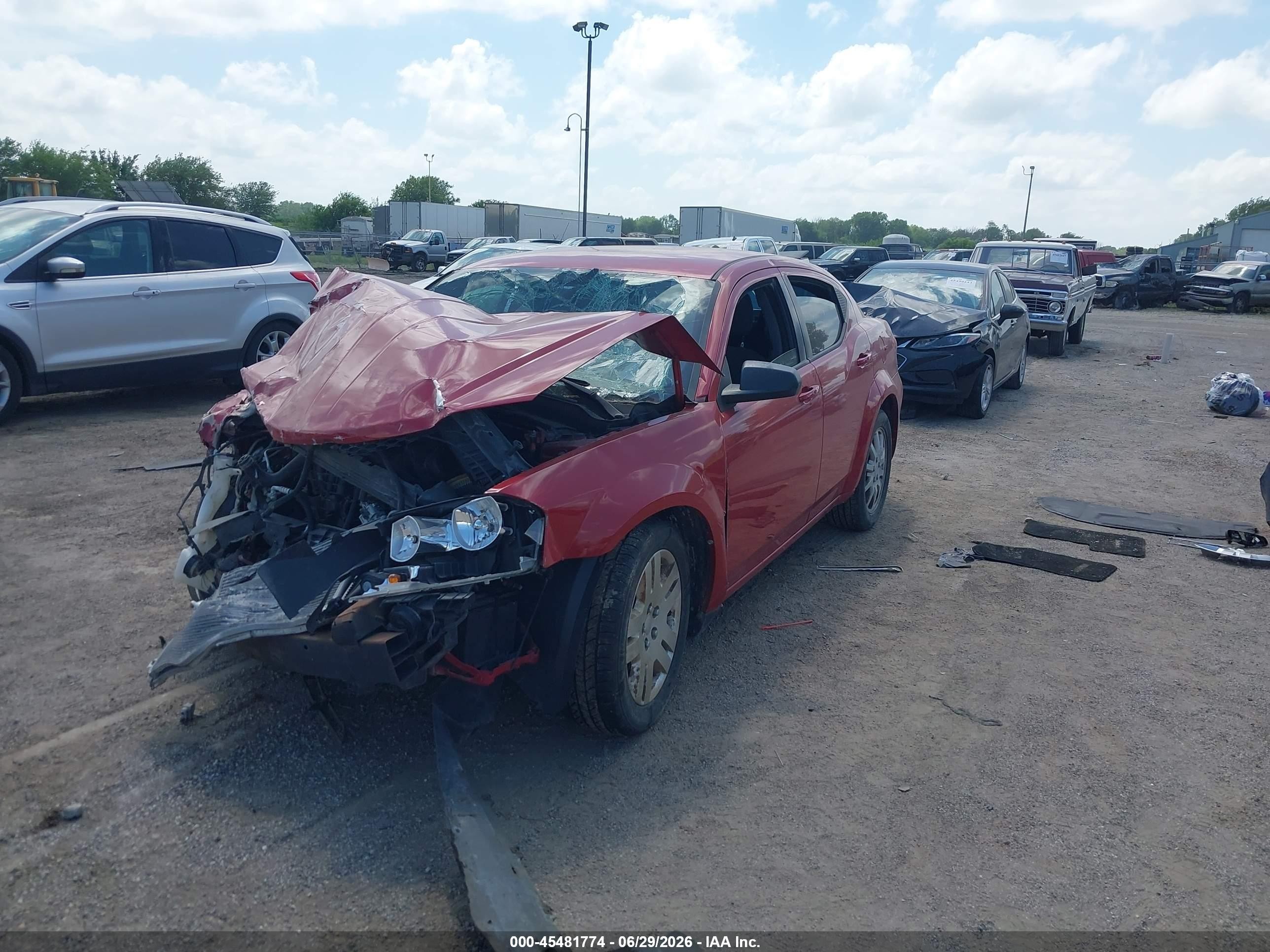 2013 Dodge Avenger Se Red vin: 1C3CDZAB7DN603661