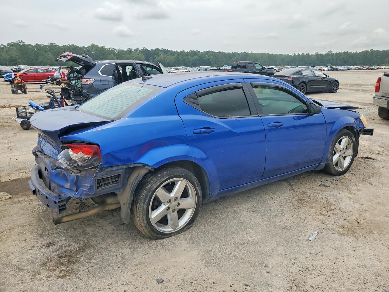 2013 Dodge Avenger Se Blue vin: 1C3CDZAB7DN610593