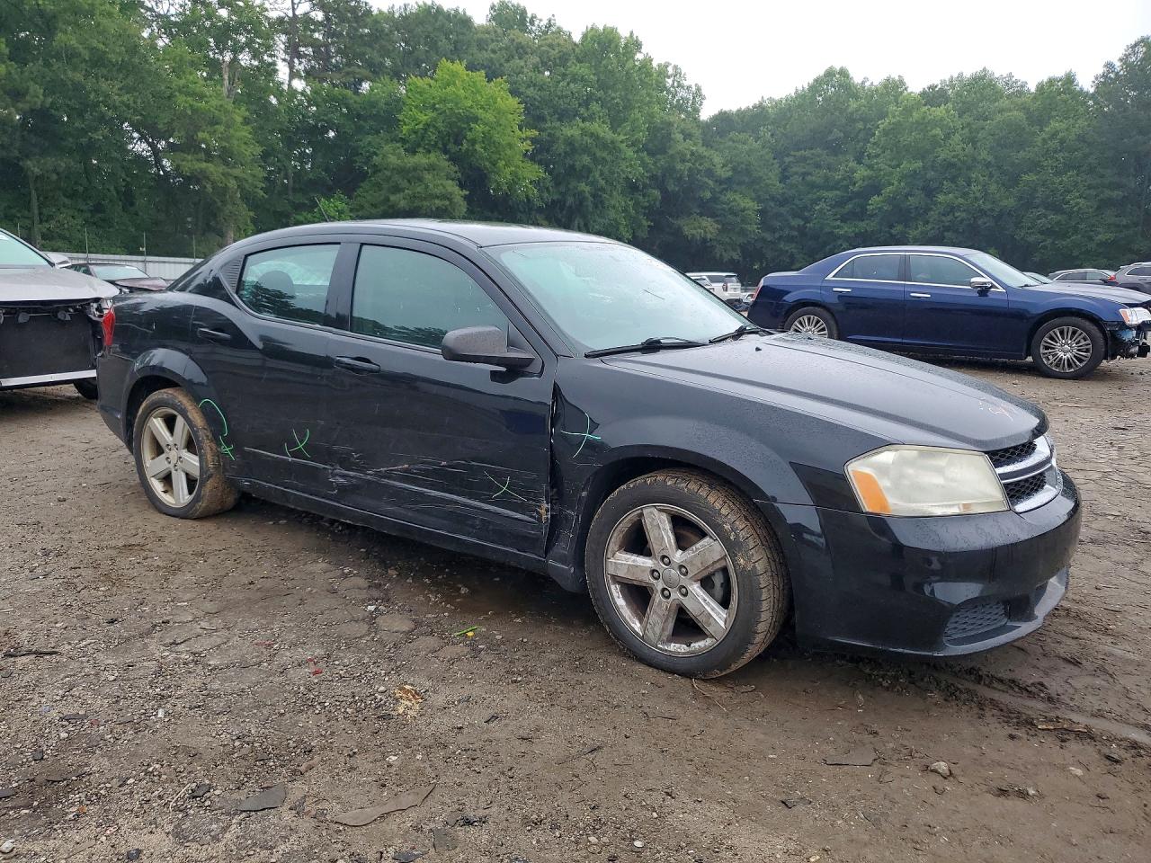 2013 Dodge Avenger Se Черный vin: 1C3CDZAB7DN642704