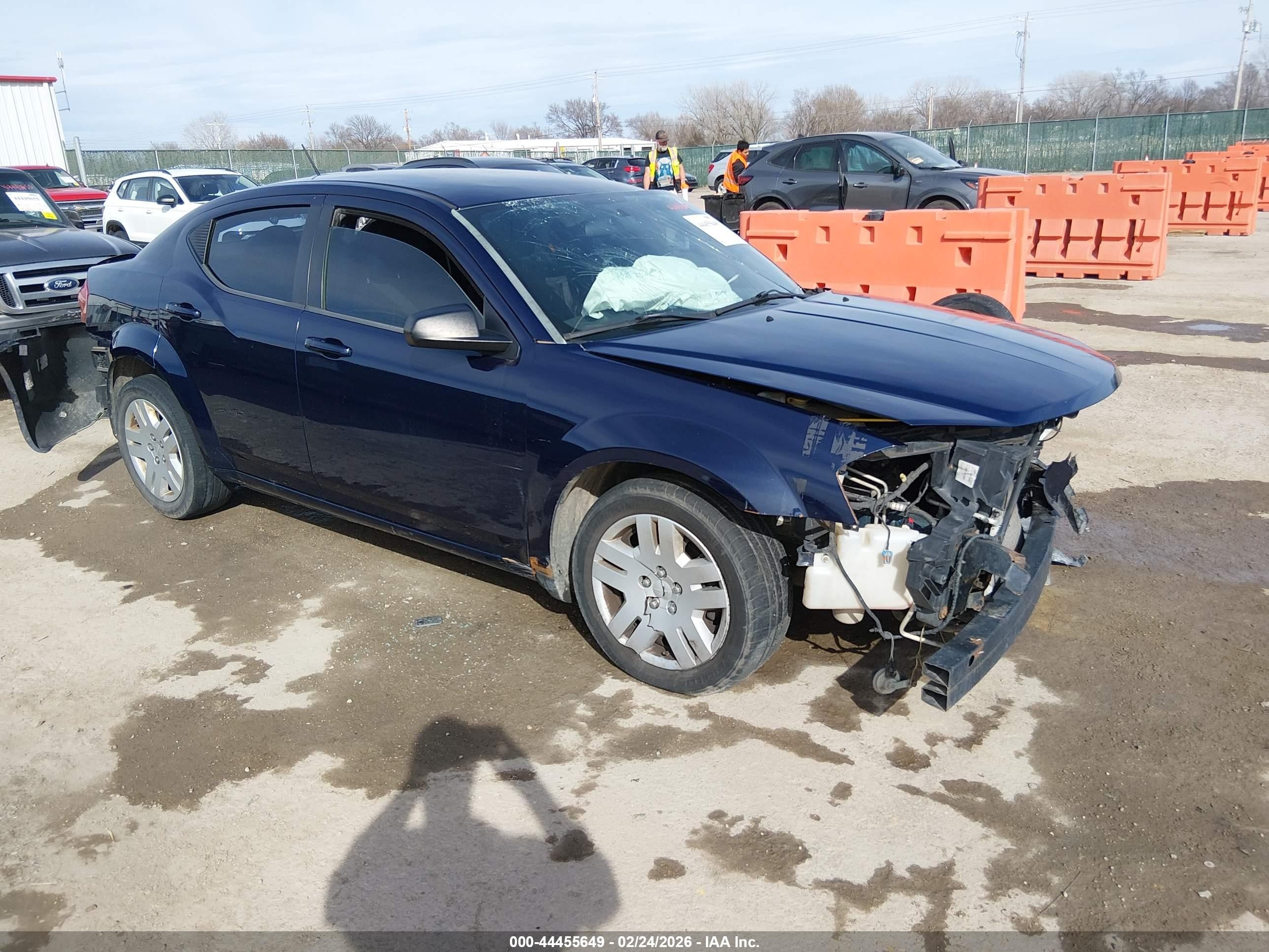 2014 Dodge Avenger Se Blue vin: 1C3CDZAB7EN140129