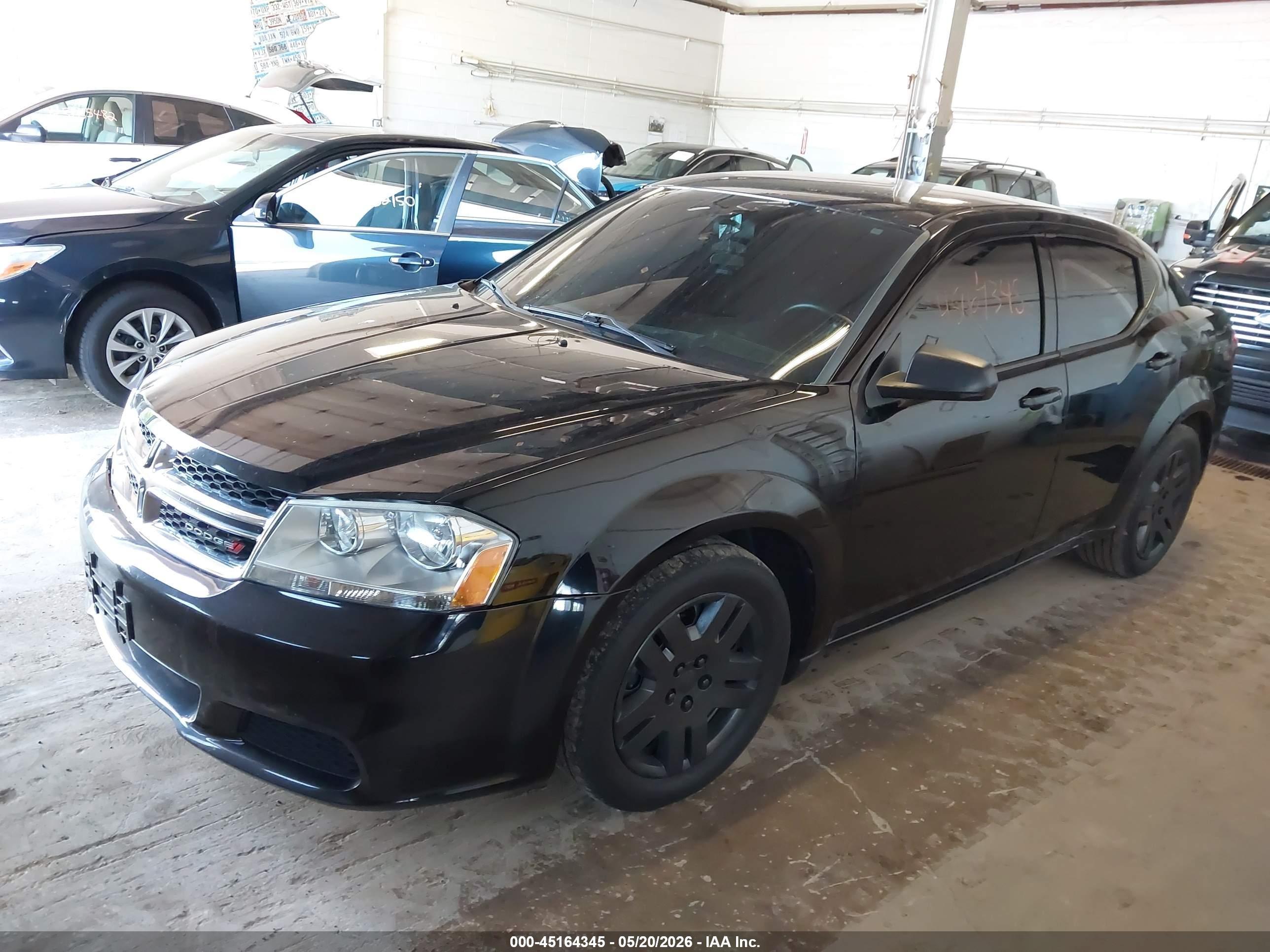 2014 Dodge Avenger Se Black vin: 1C3CDZAB7EN161269