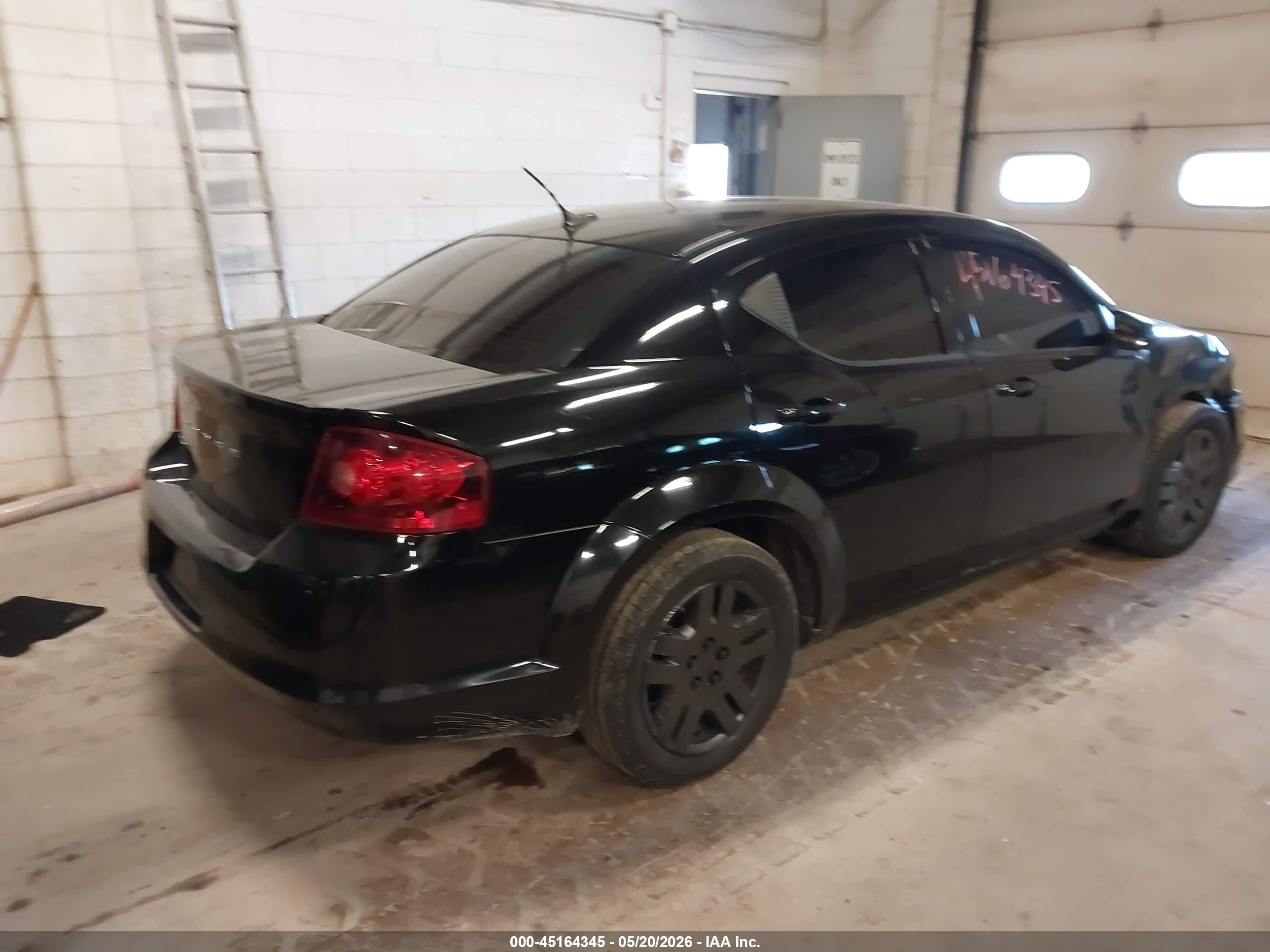 2014 Dodge Avenger Se Black vin: 1C3CDZAB7EN161269