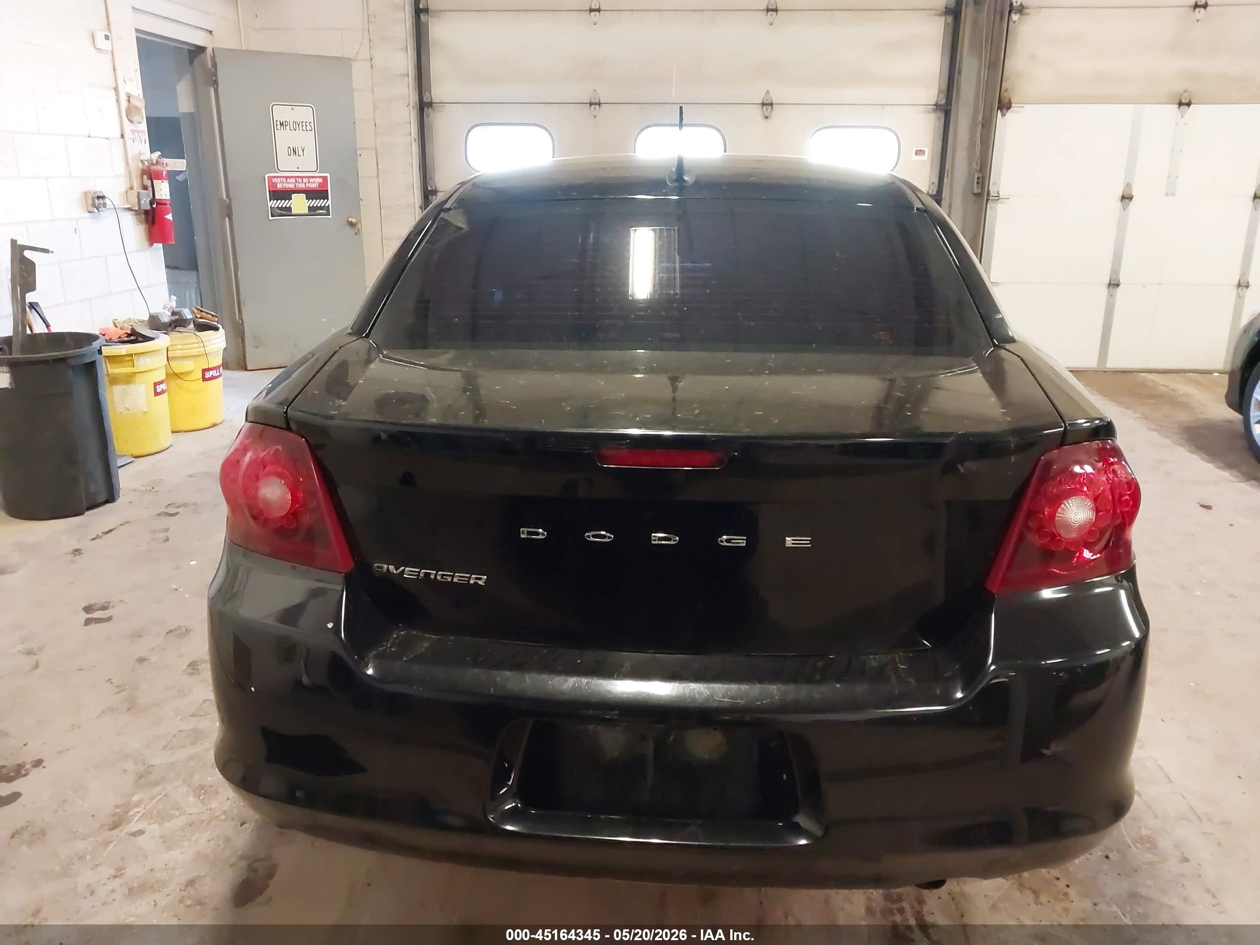2014 Dodge Avenger Se Black vin: 1C3CDZAB7EN161269