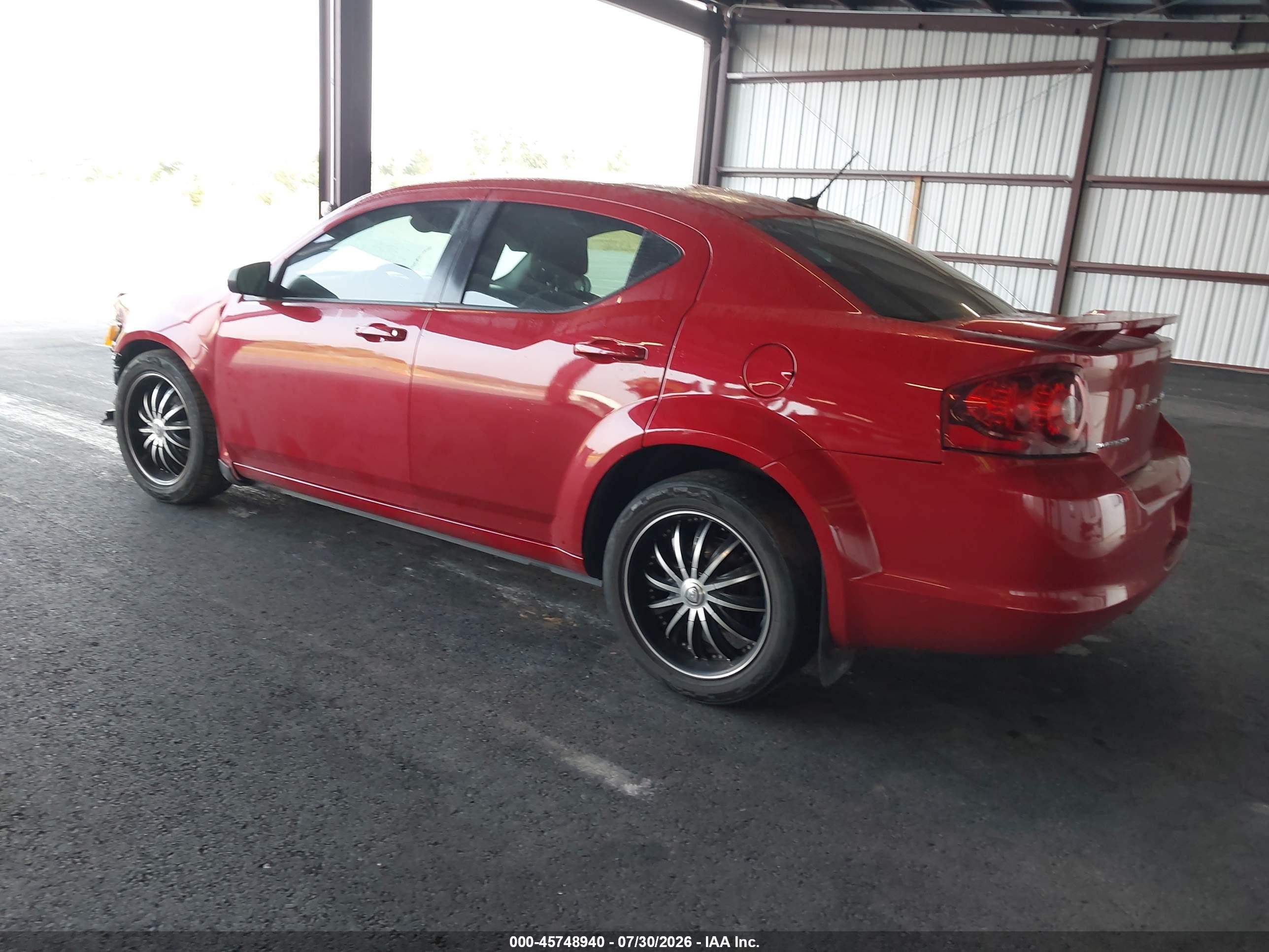 2014 Dodge Avenger Se Red vin: 1C3CDZAB7EN181392