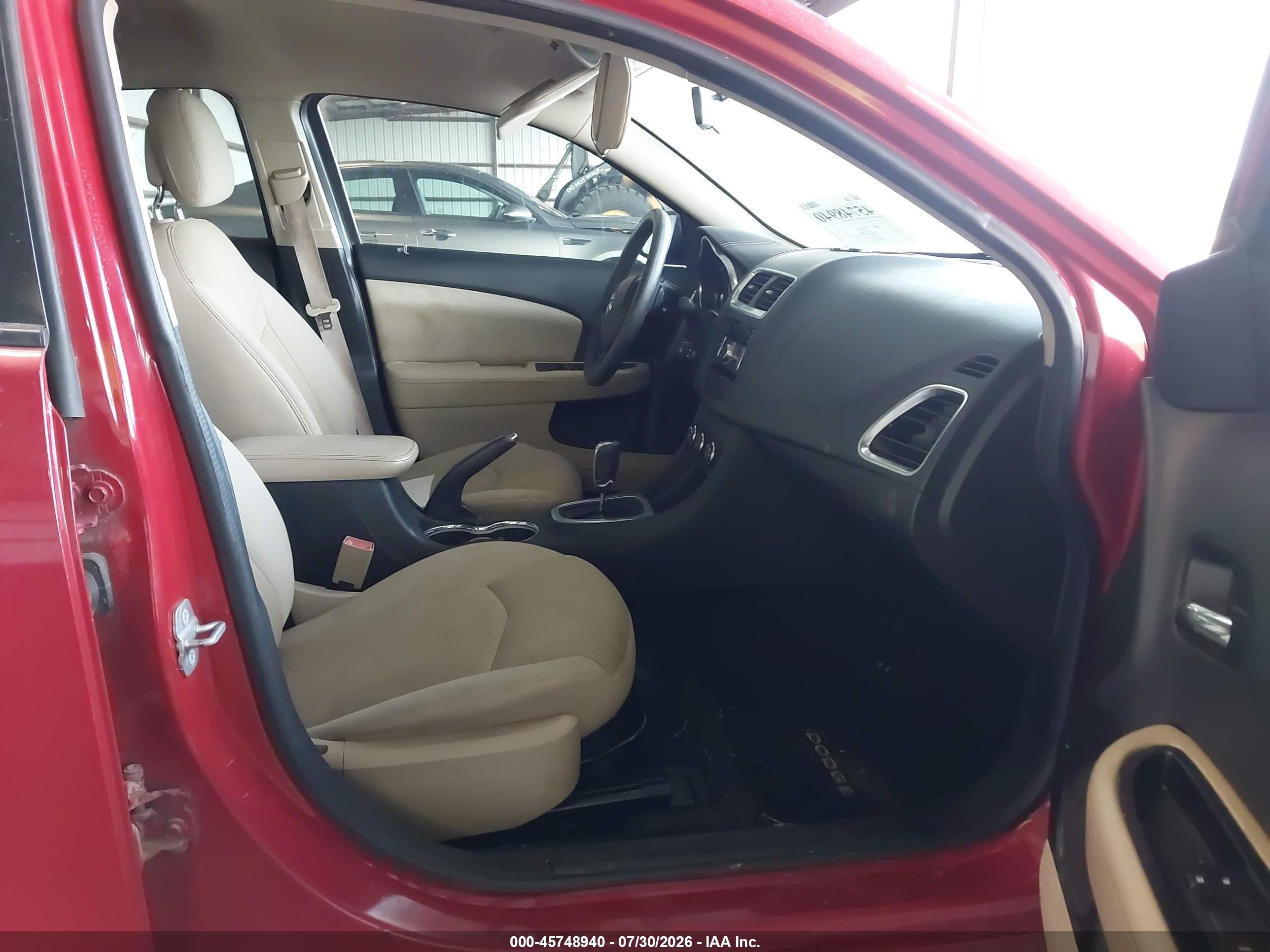 2014 Dodge Avenger Se Red vin: 1C3CDZAB7EN181392