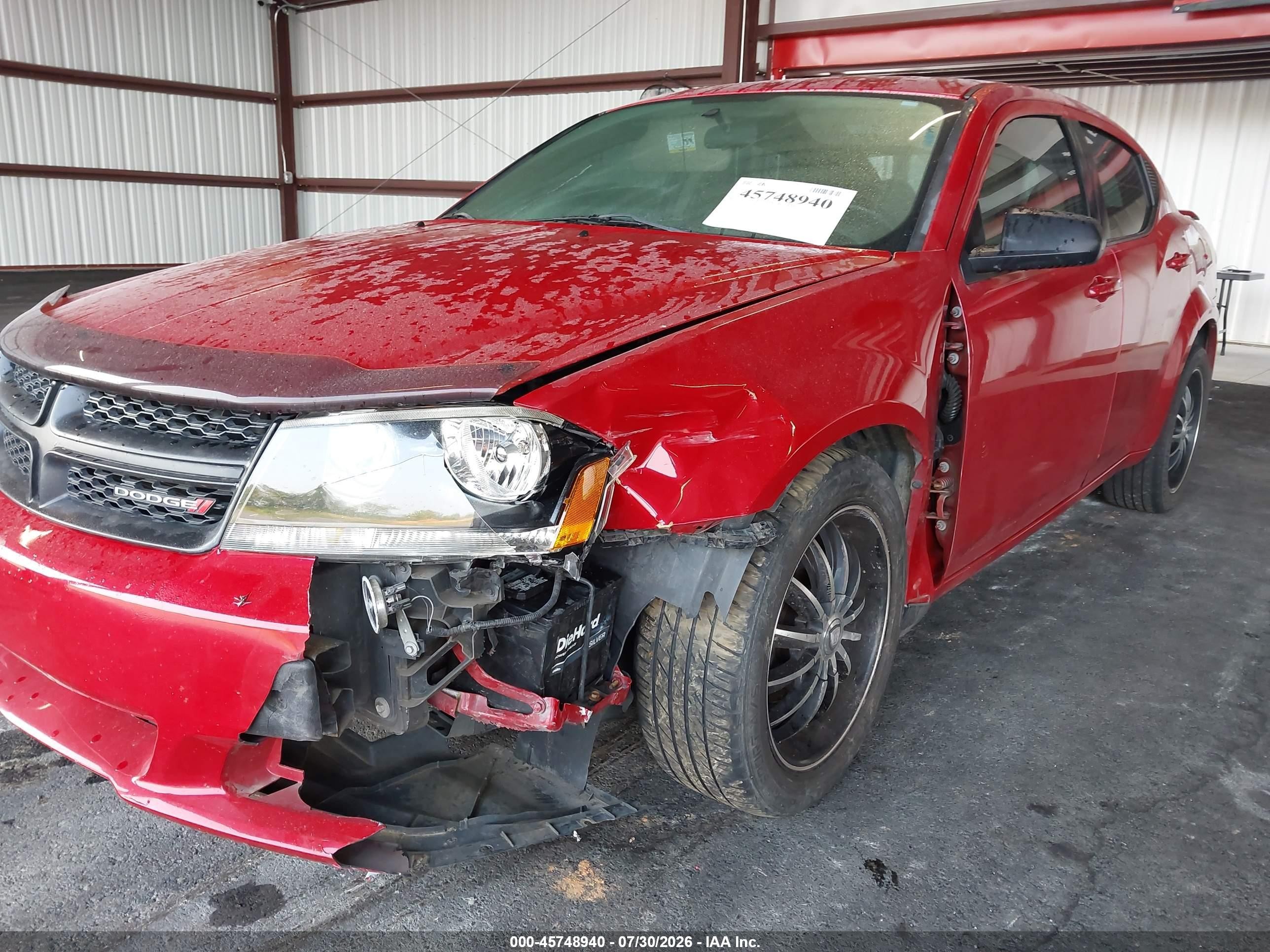 2014 Dodge Avenger Se Red vin: 1C3CDZAB7EN181392