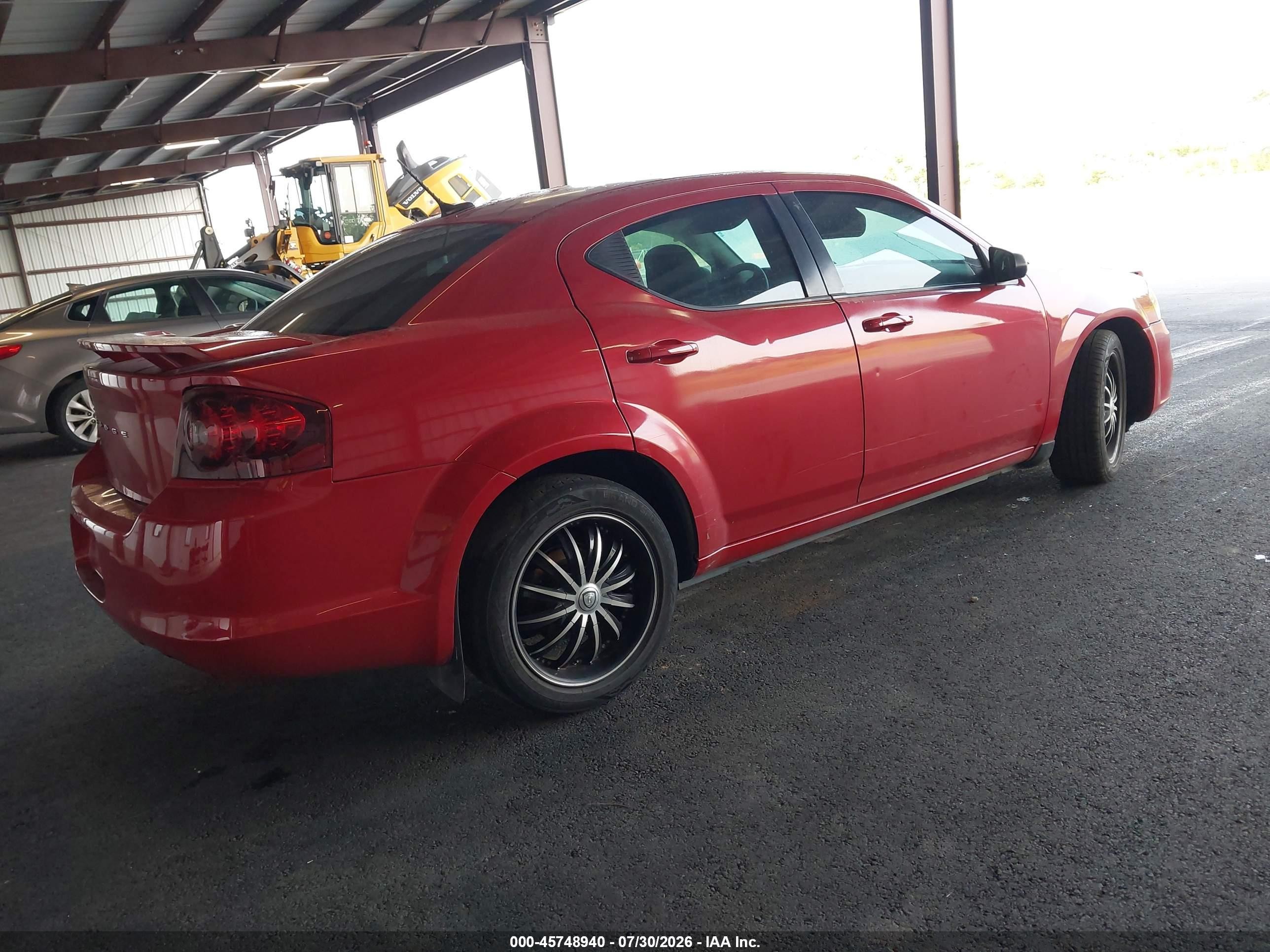 2014 Dodge Avenger Se Red vin: 1C3CDZAB7EN181392