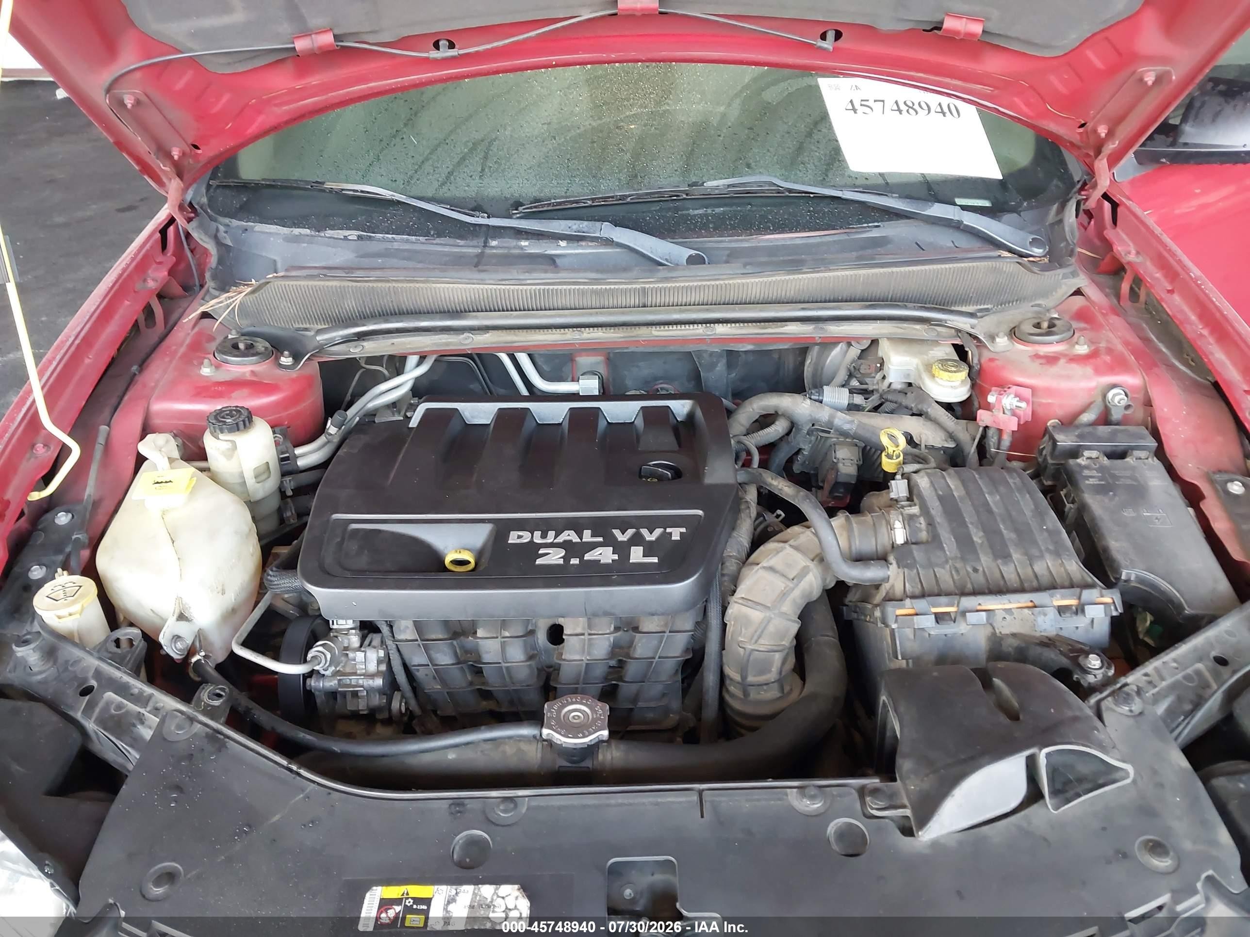 2014 Dodge Avenger Se Red vin: 1C3CDZAB7EN181392
