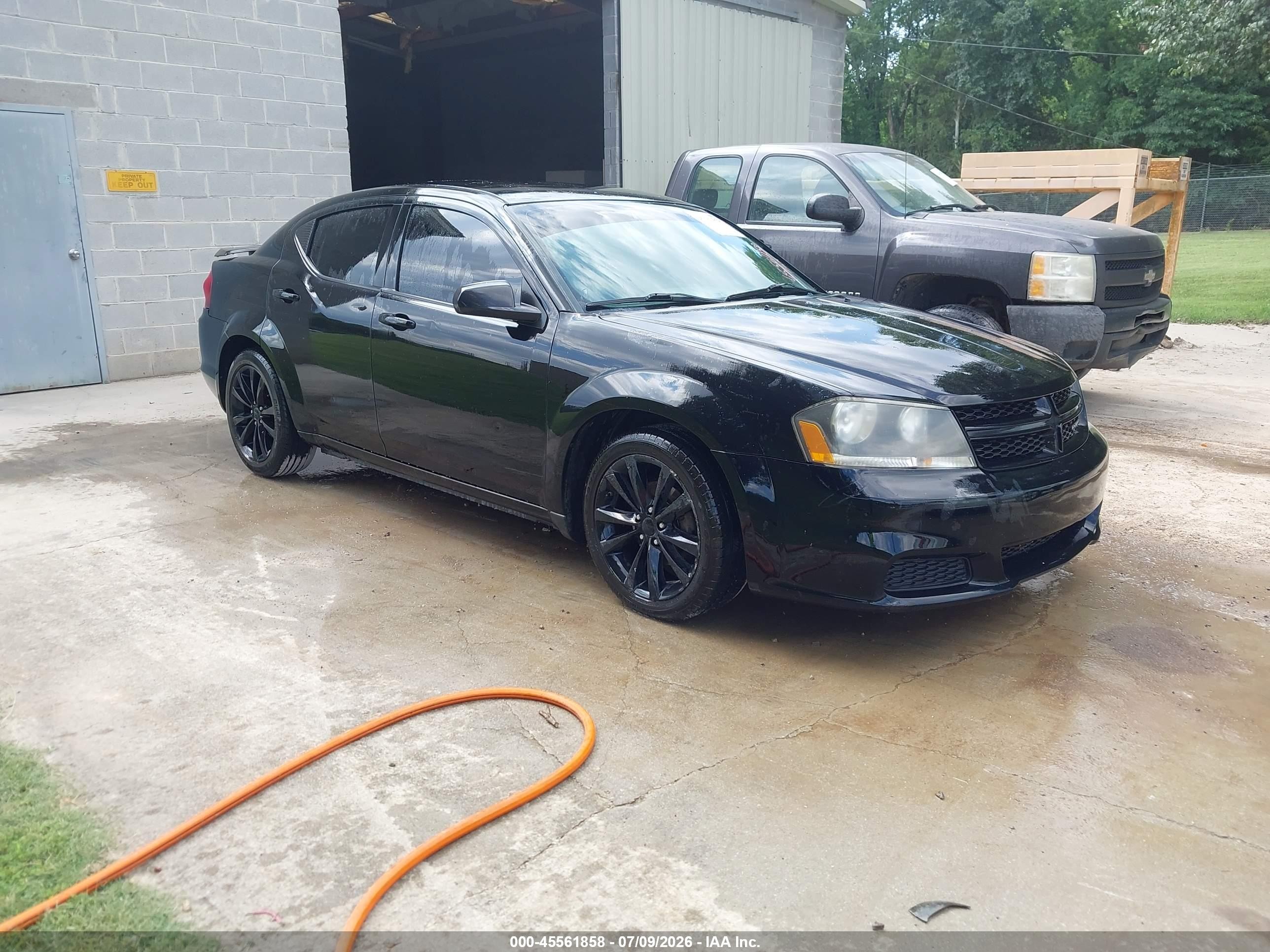 2014 Dodge Avenger Se Black vin: 1C3CDZAB7EN187872