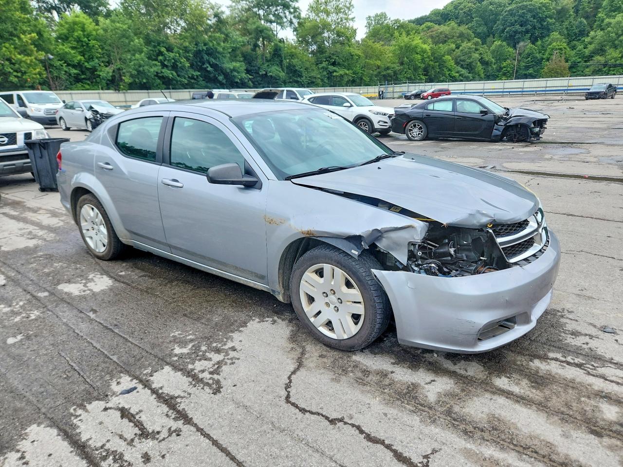 2014 Dodge Avenger Se Silver vin: 1C3CDZAB7EN203701