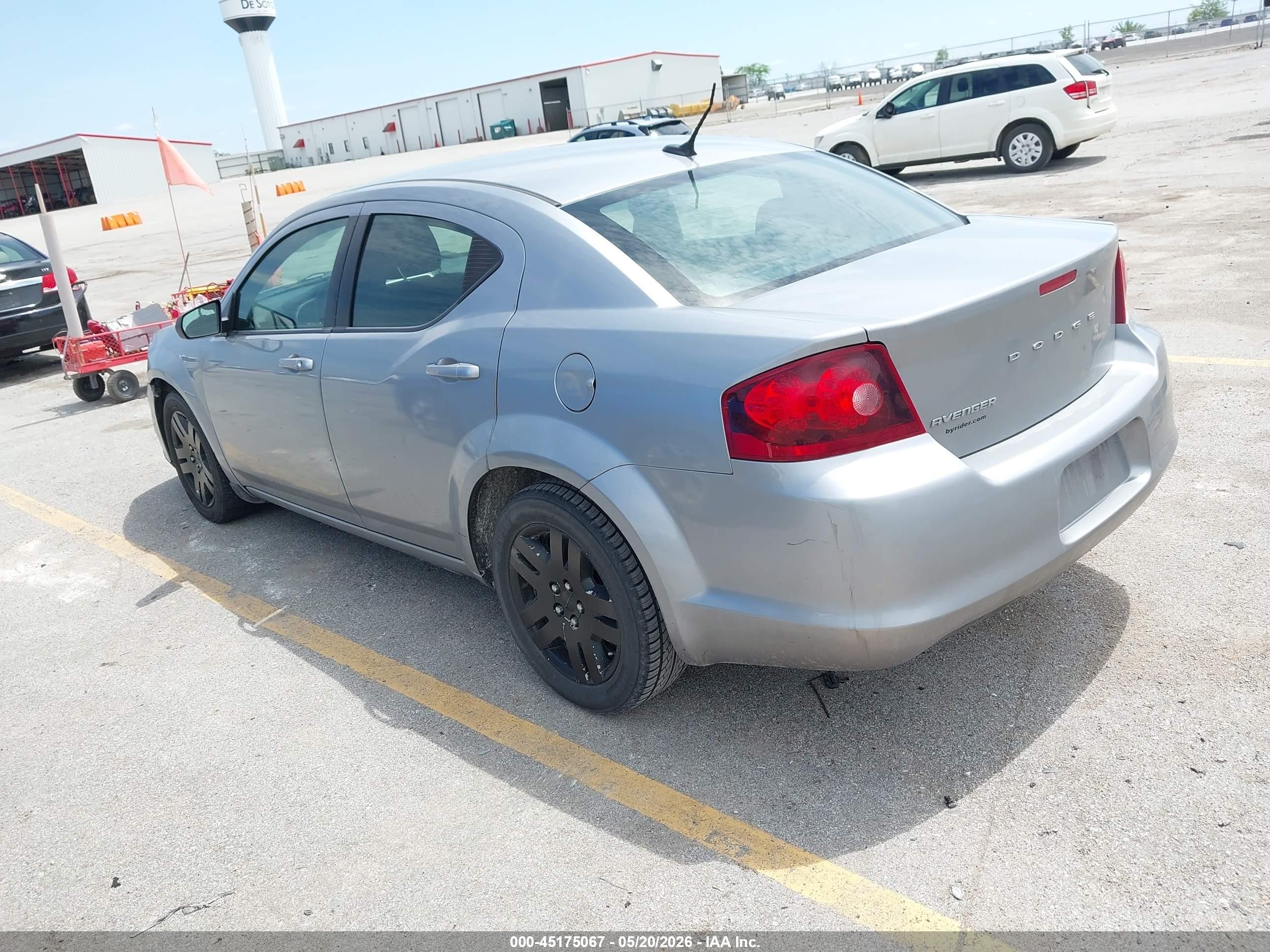 2014 Dodge Avenger Se Silver vin: 1C3CDZAB7EN220174