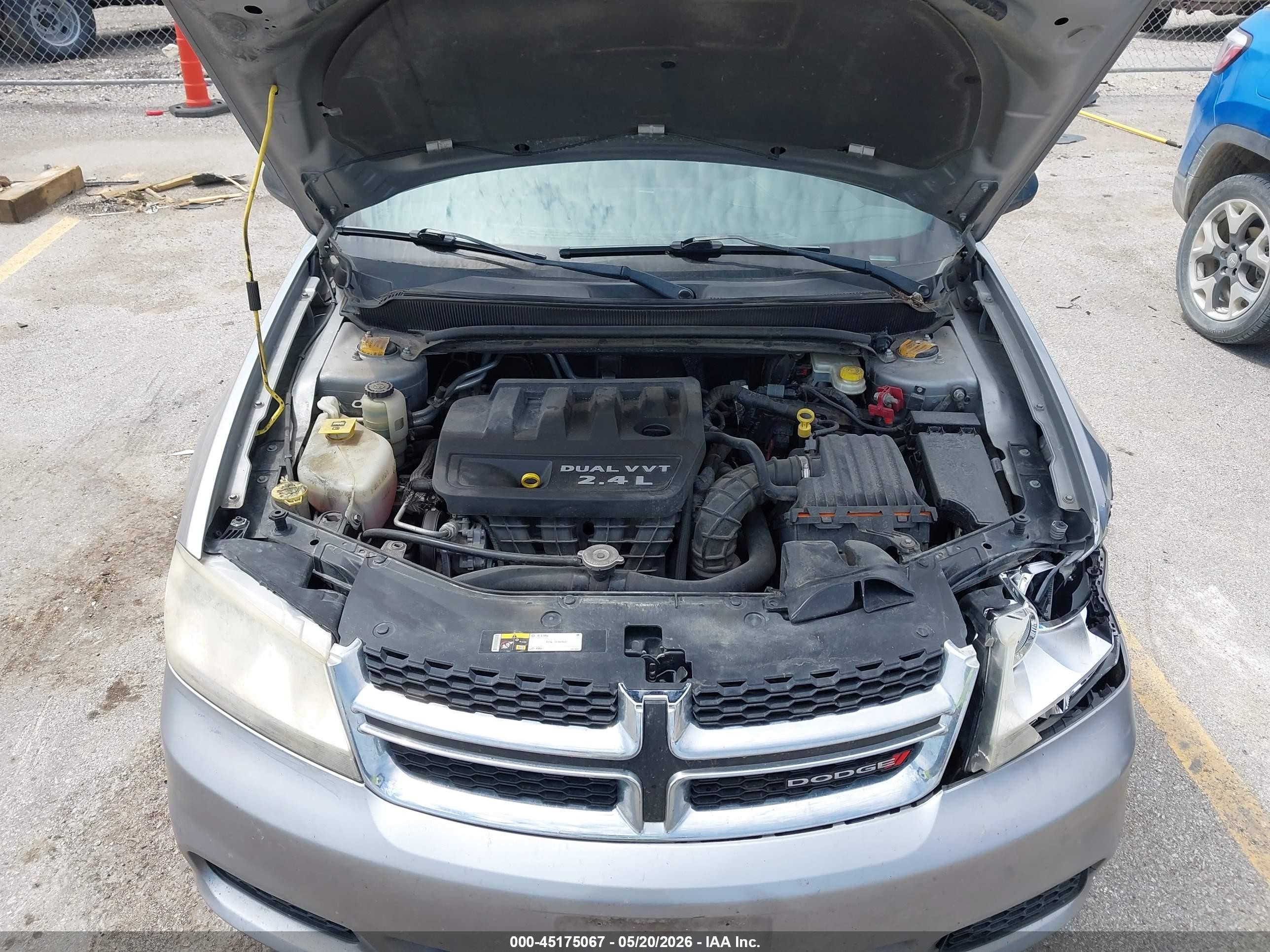 2014 Dodge Avenger Se Silver vin: 1C3CDZAB7EN220174