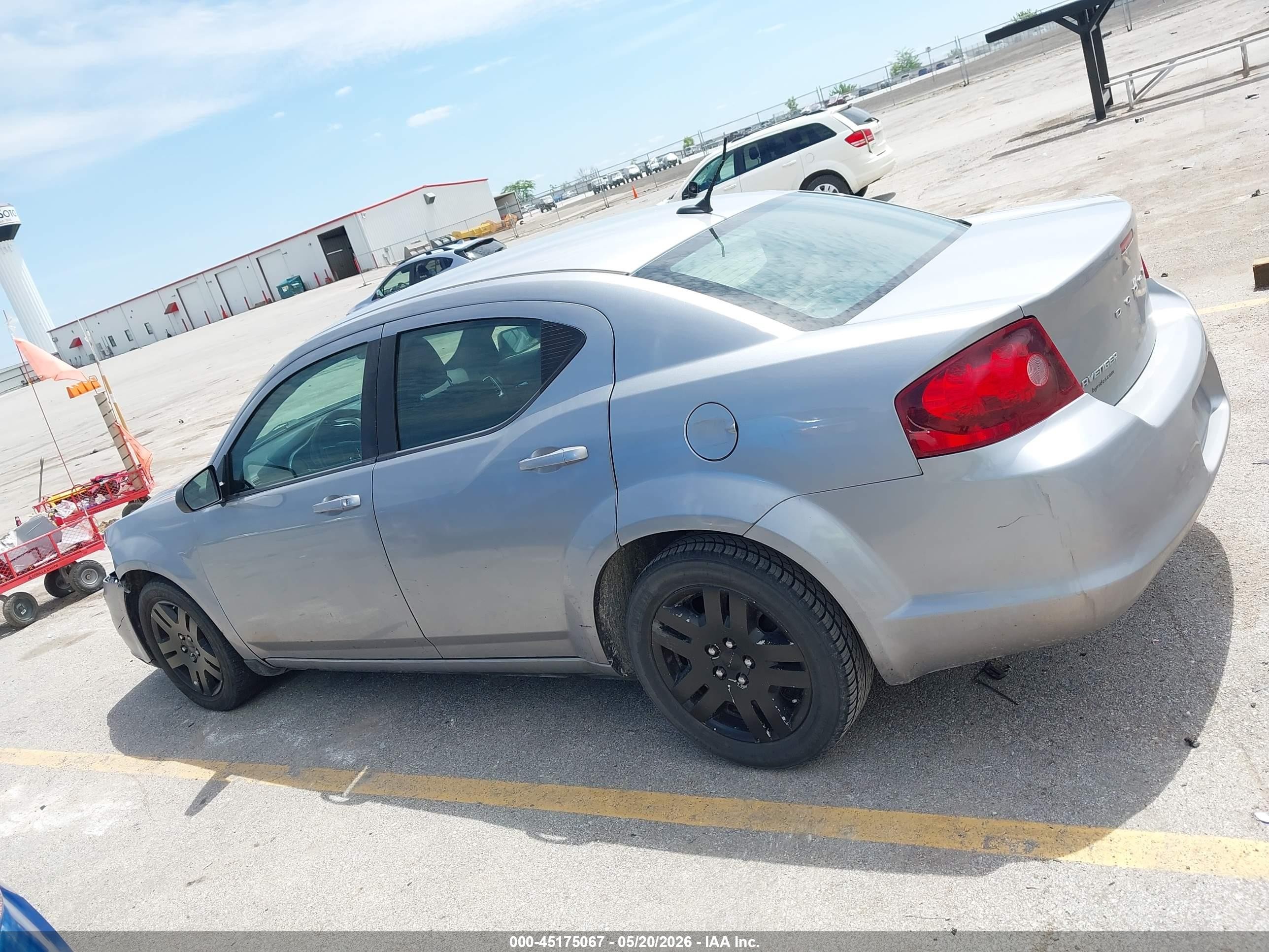 2014 Dodge Avenger Se Silver vin: 1C3CDZAB7EN220174