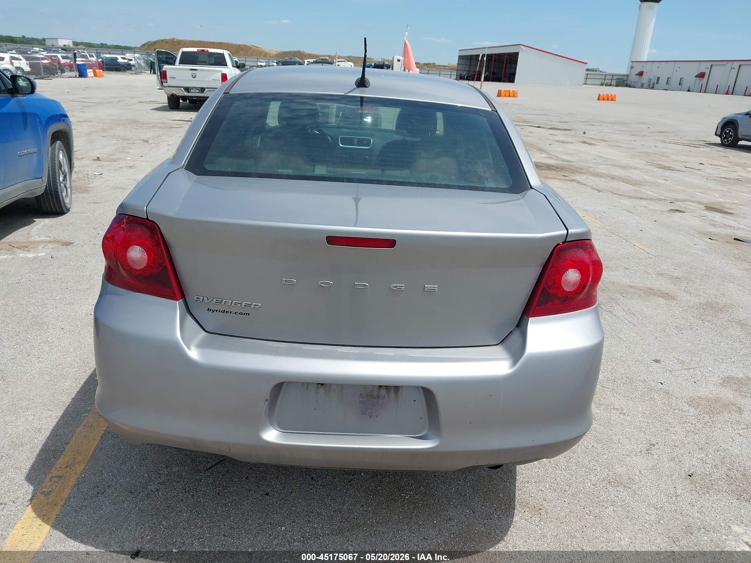 2014 Dodge Avenger Se Silver vin: 1C3CDZAB7EN220174