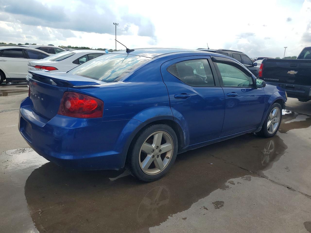 2014 Dodge Avenger Se Blue vin: 1C3CDZAB7EN220305