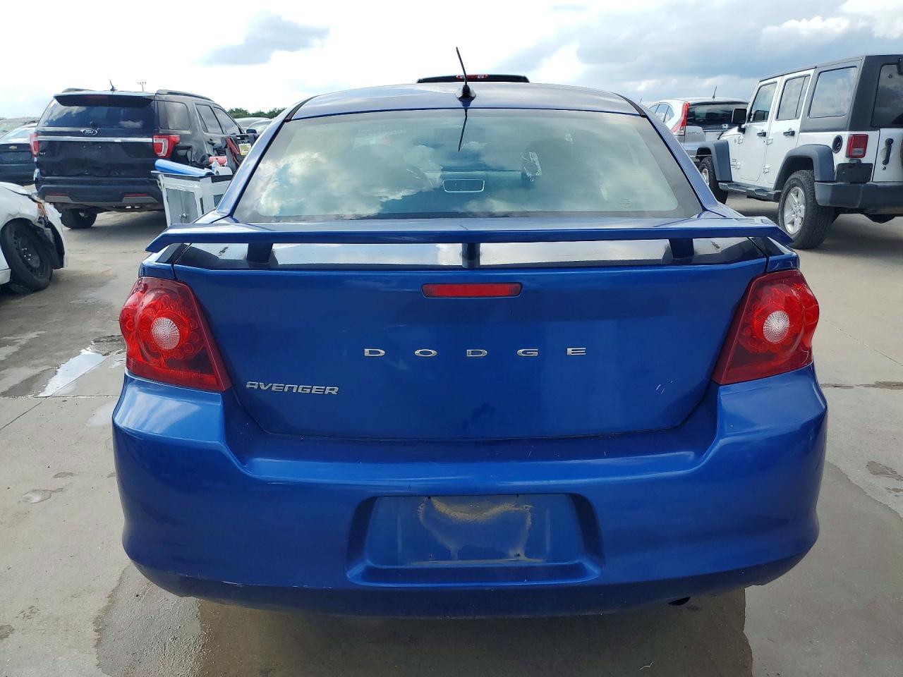 2014 Dodge Avenger Se Blue vin: 1C3CDZAB7EN220305