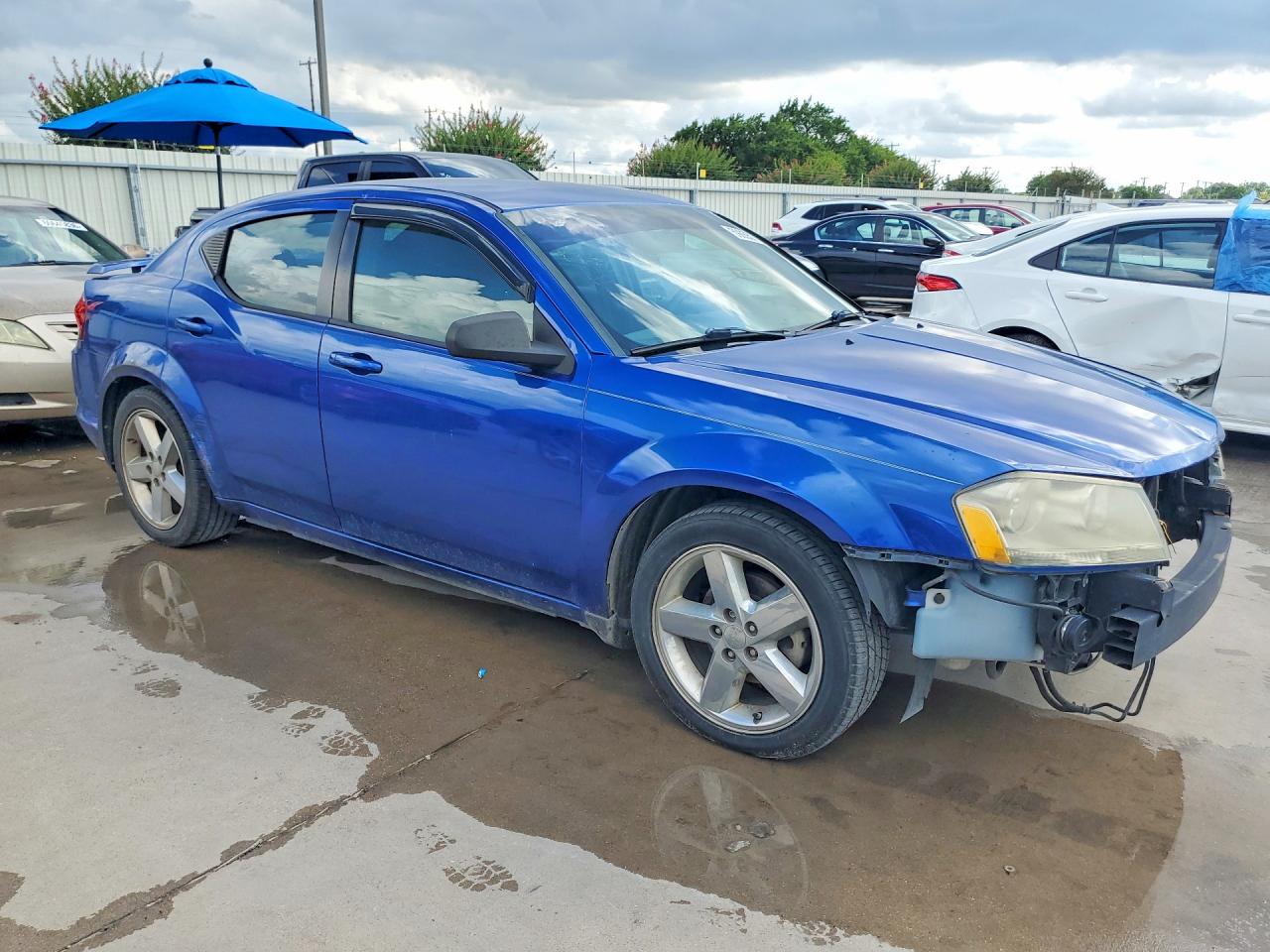 2014 Dodge Avenger Se Blue vin: 1C3CDZAB7EN220305