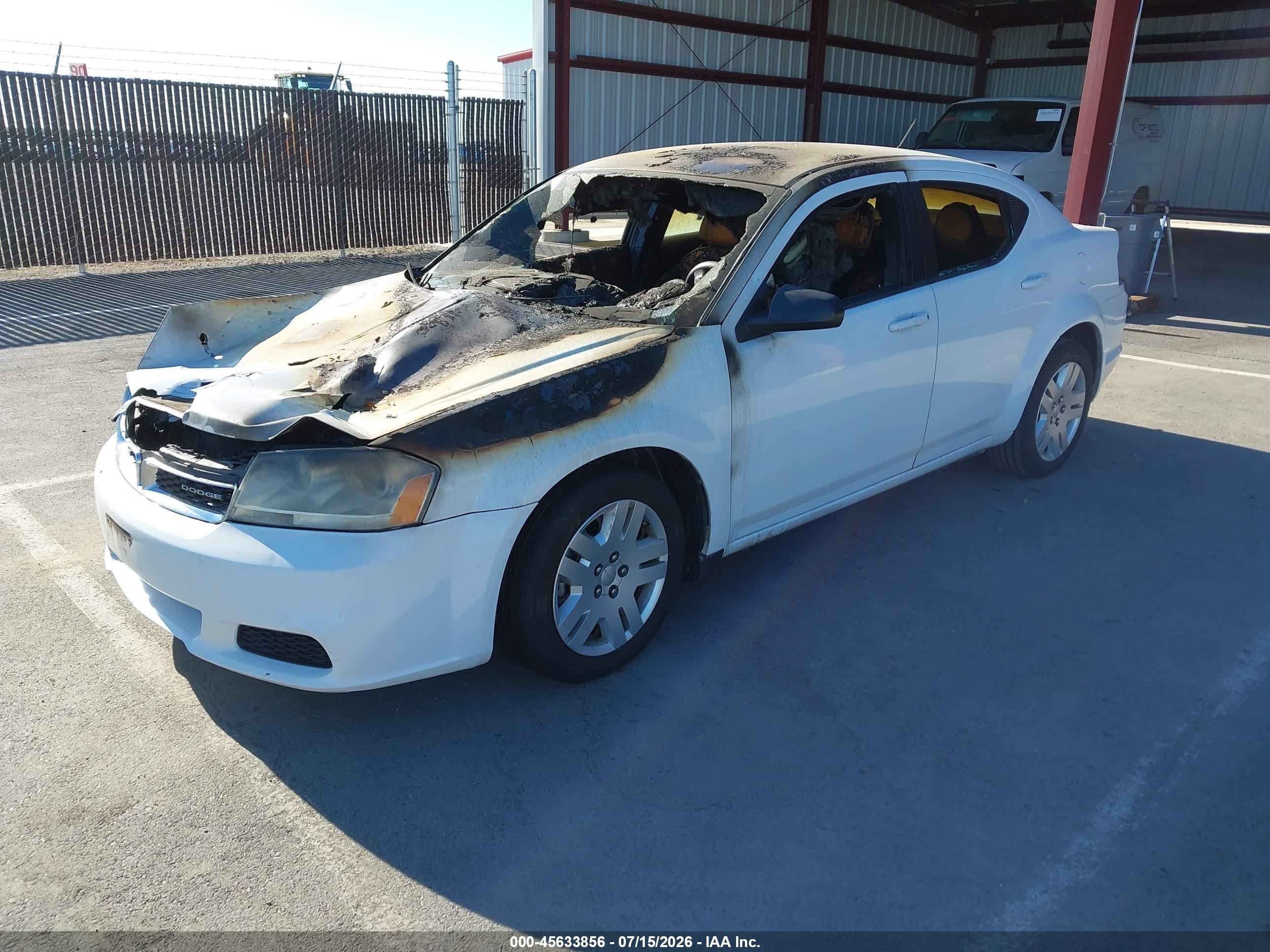 2012 Dodge Avenger Se White vin: 1C3CDZAB8CN128150