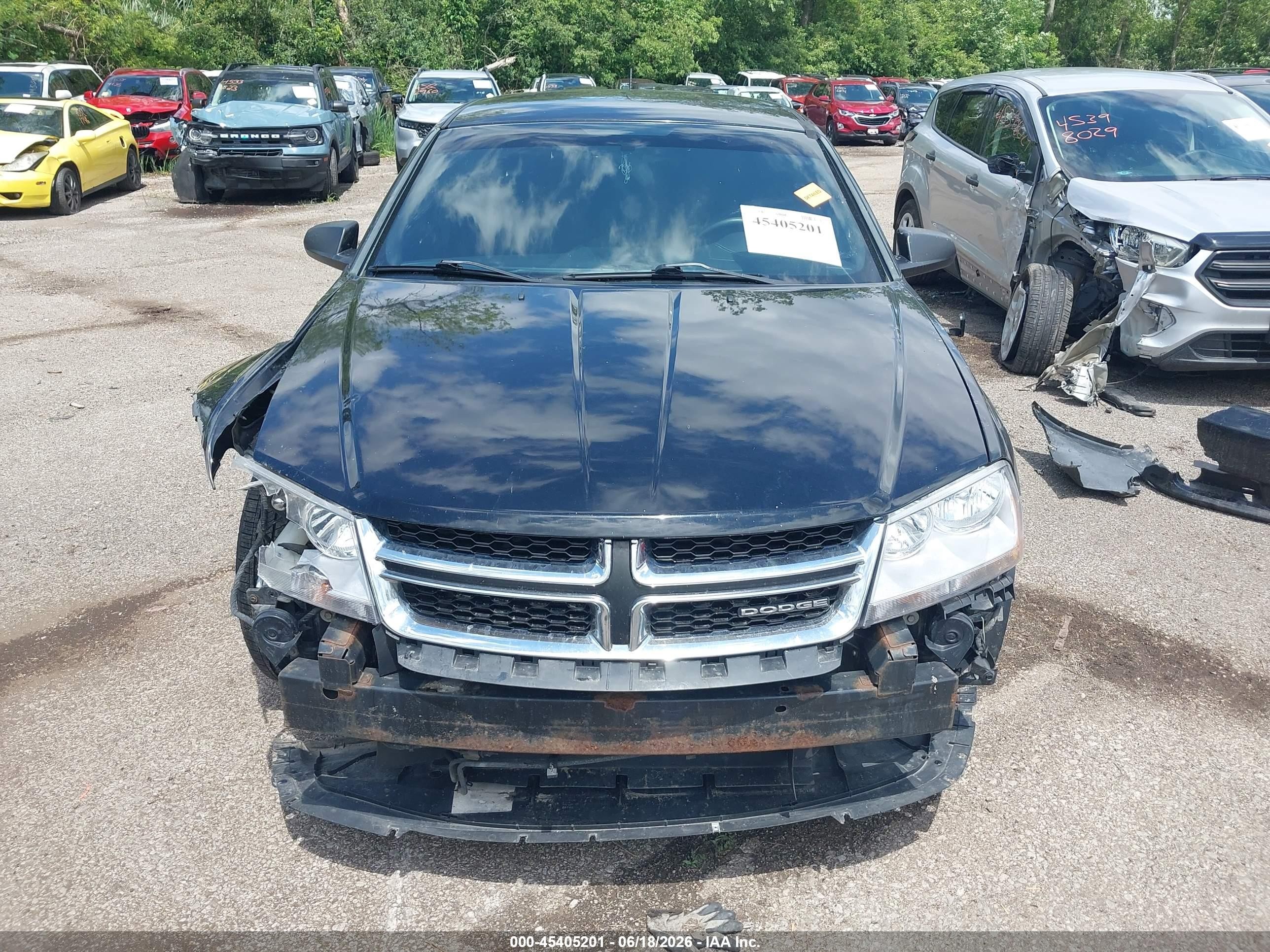 2012 Dodge Avenger Se Black vin: 1C3CDZAB8CN150925