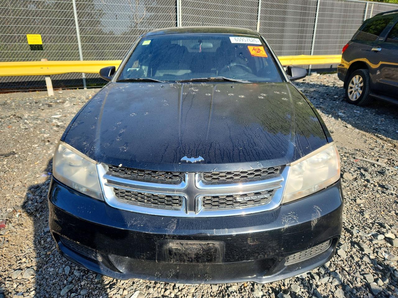 2012 Dodge Avenger Se Black vin: 1C3CDZAB8CN173394