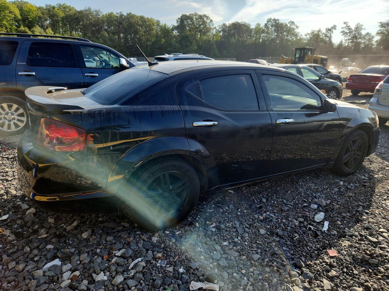 2012 Dodge Avenger Se Black vin: 1C3CDZAB8CN173394