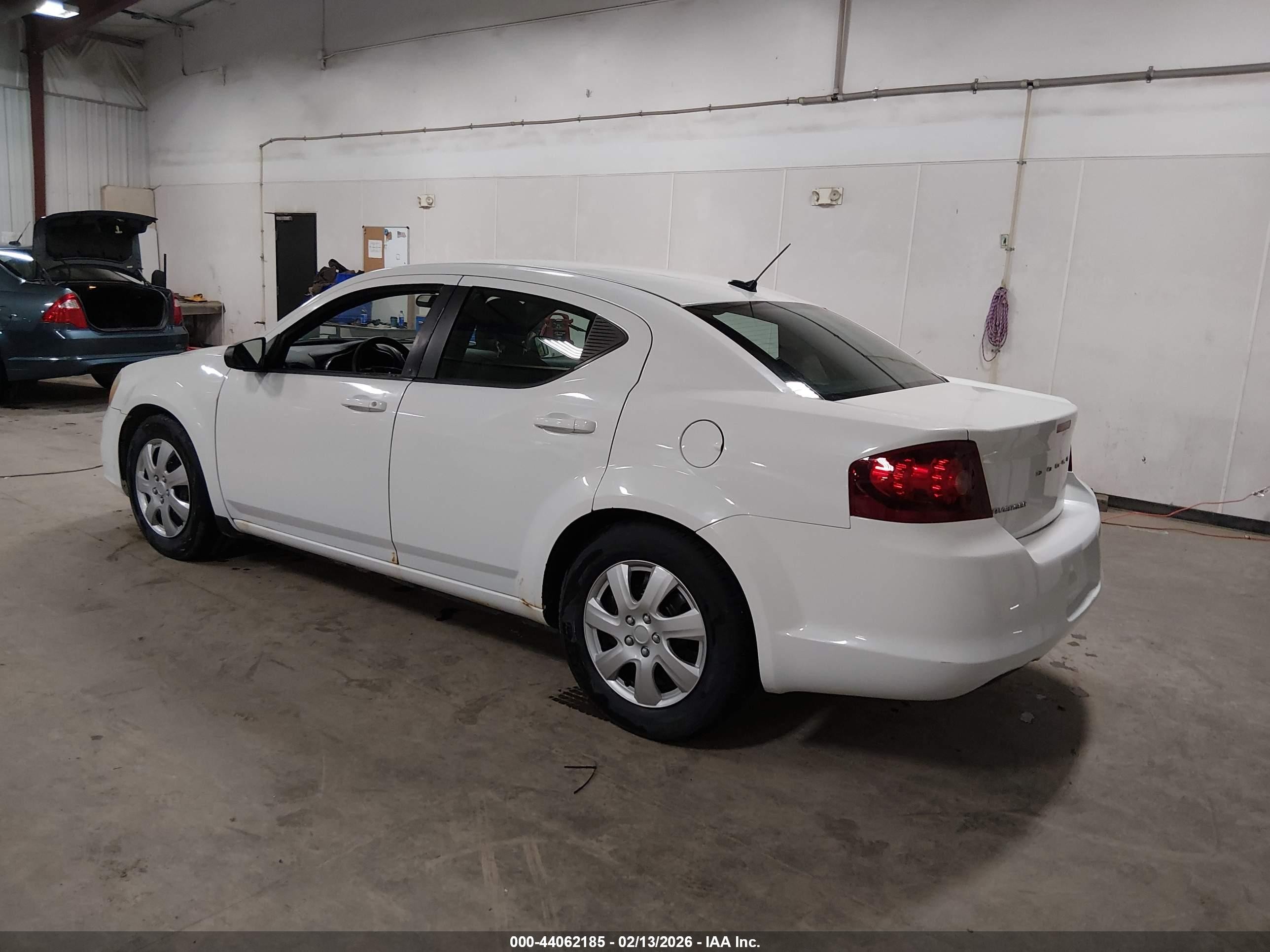 2012 Dodge Avenger Se White vin: 1C3CDZAB8CN220374