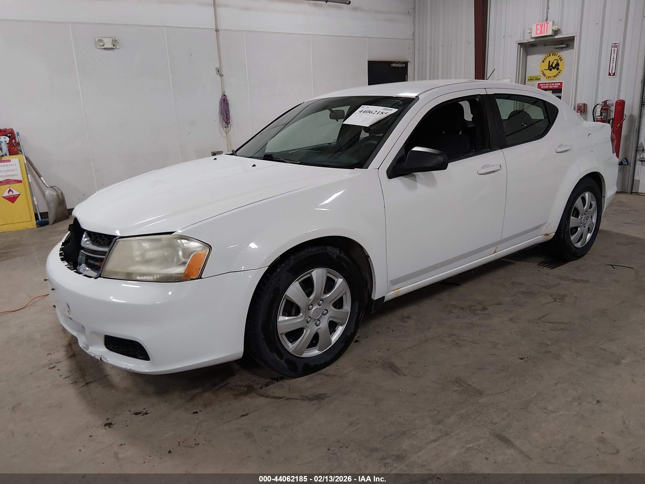 2012 Dodge Avenger Se White vin: 1C3CDZAB8CN220374