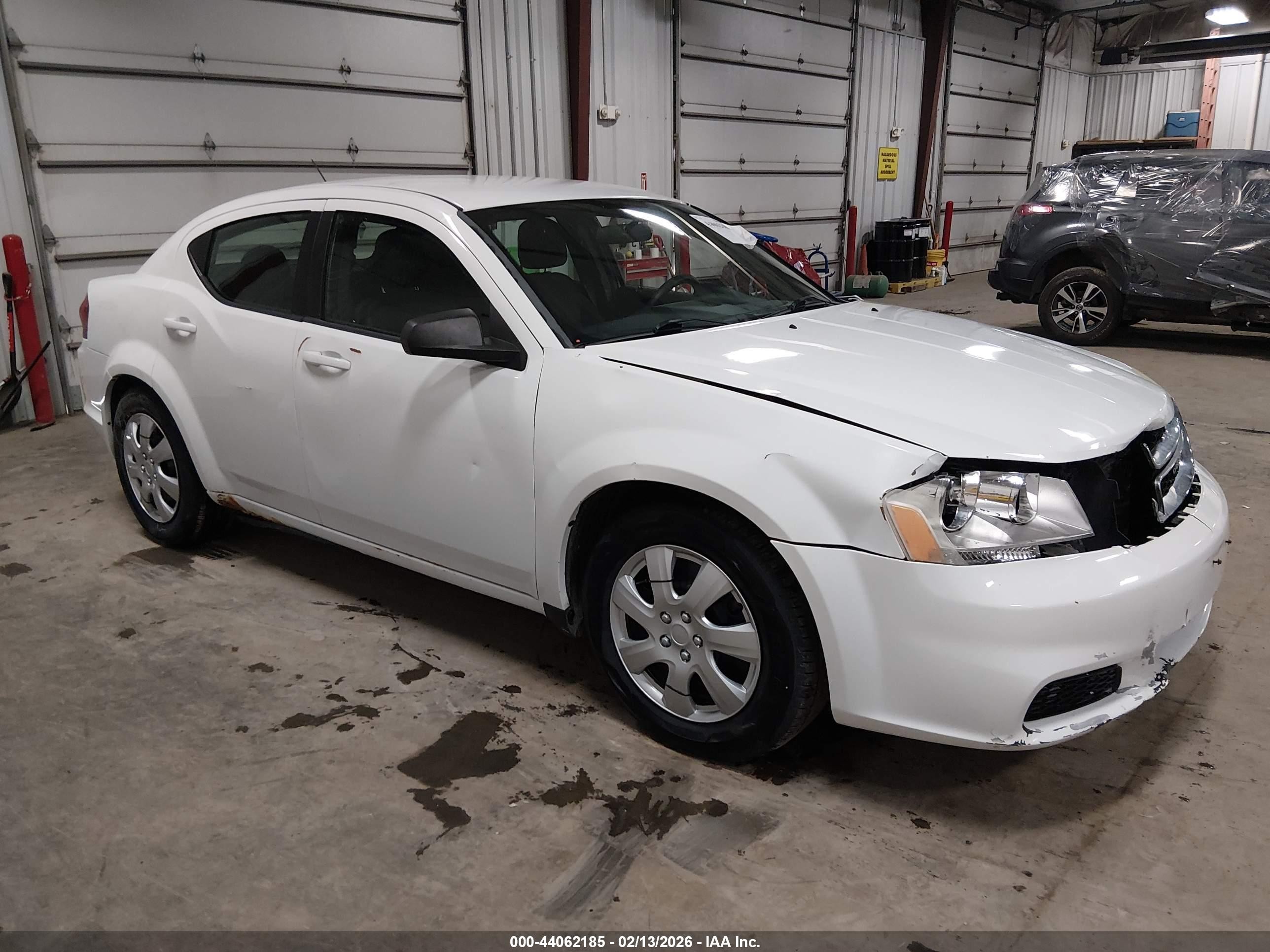 2012 Dodge Avenger Se White vin: 1C3CDZAB8CN220374