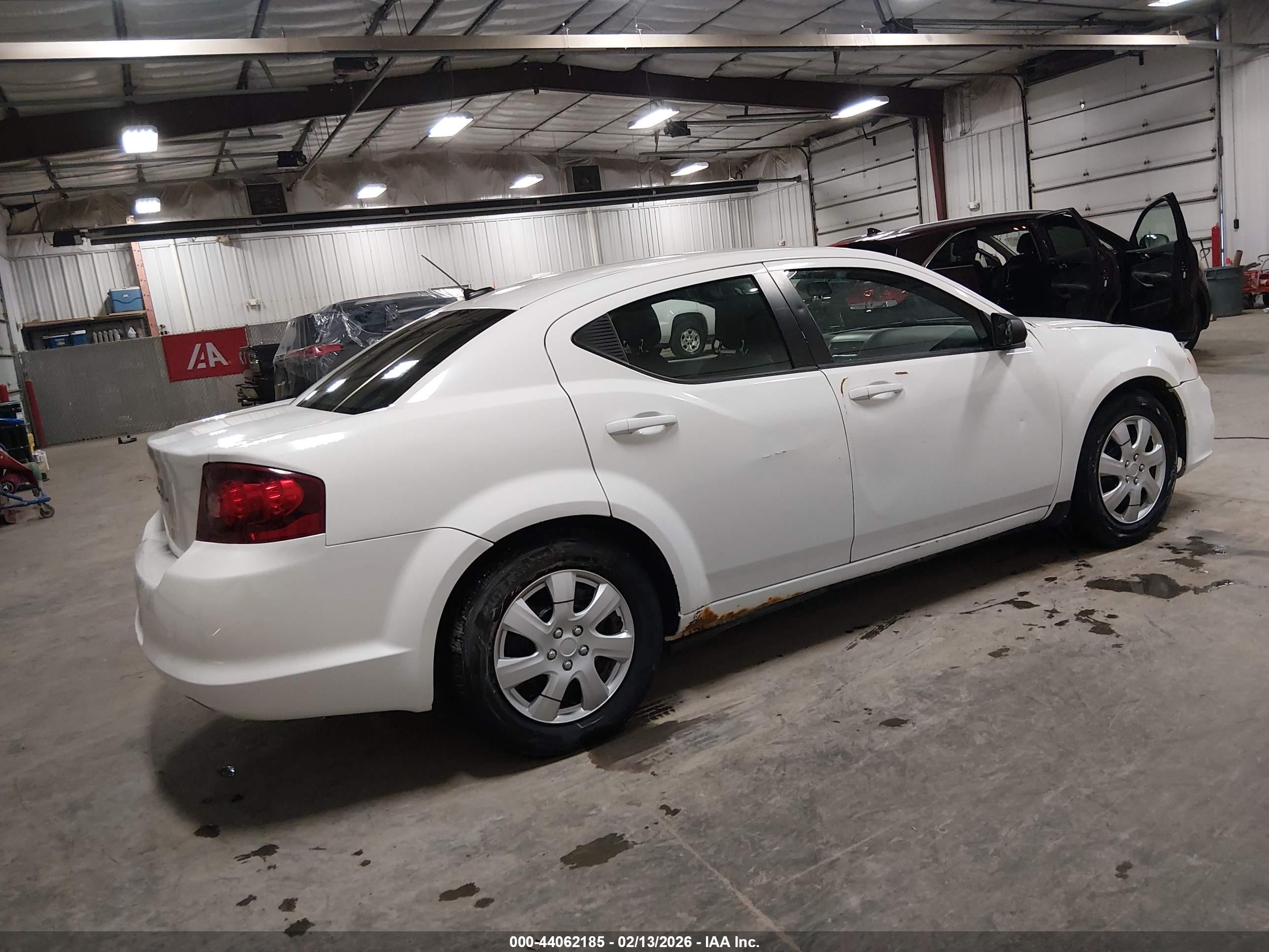 2012 Dodge Avenger Se White vin: 1C3CDZAB8CN220374