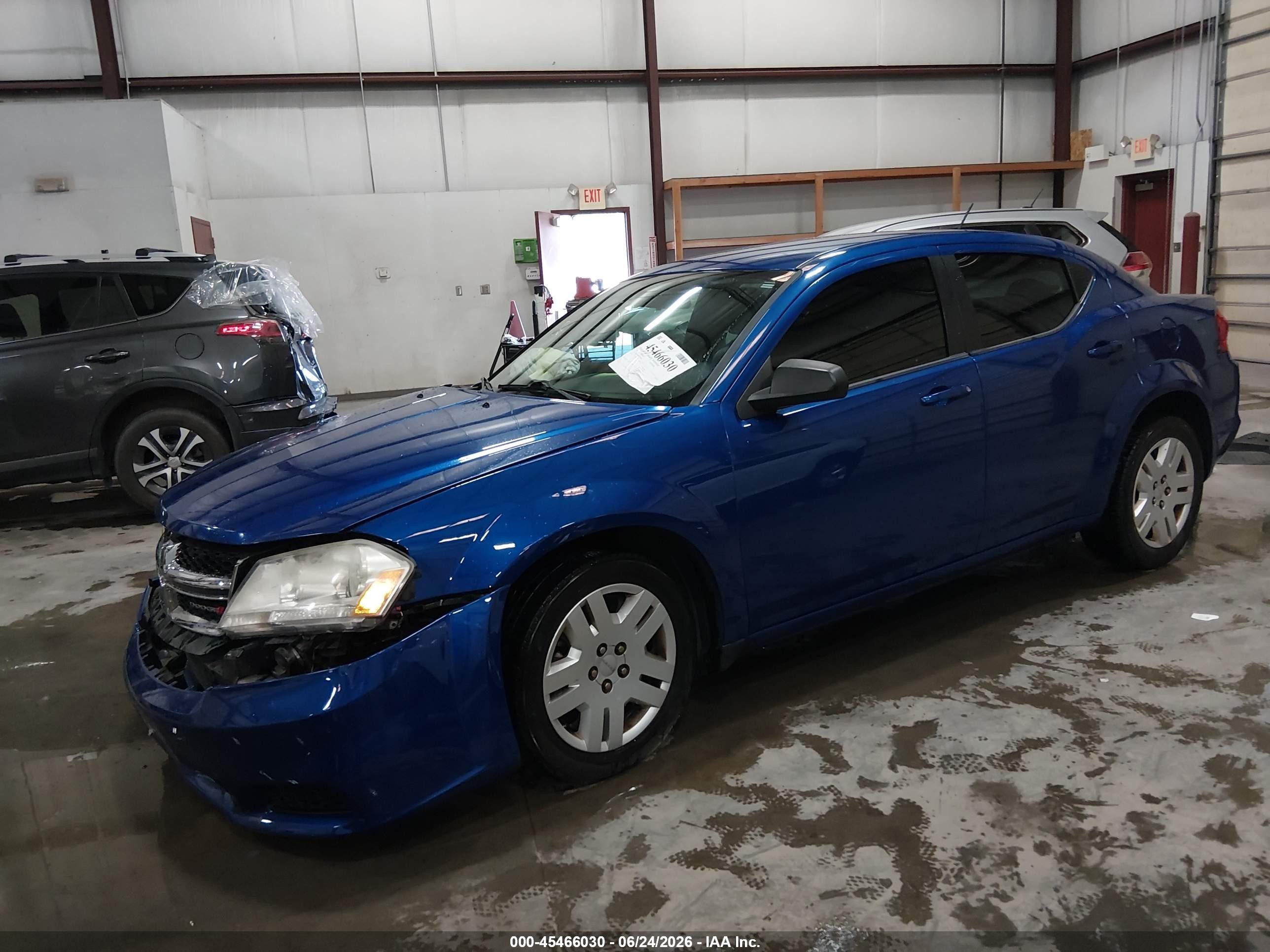 2012 Dodge Avenger Se Blue vin: 1C3CDZAB8CN259661