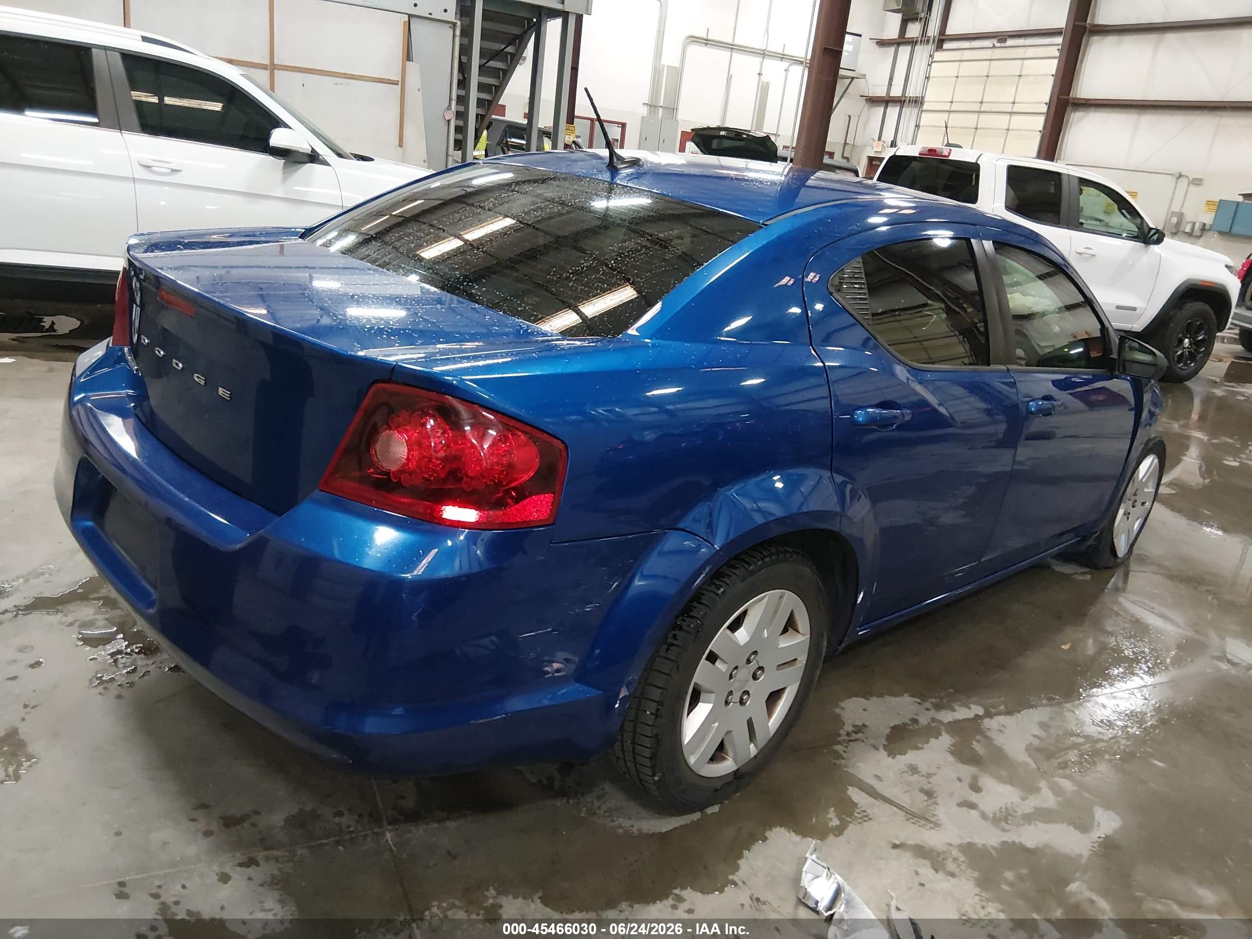 2012 Dodge Avenger Se Blue vin: 1C3CDZAB8CN259661