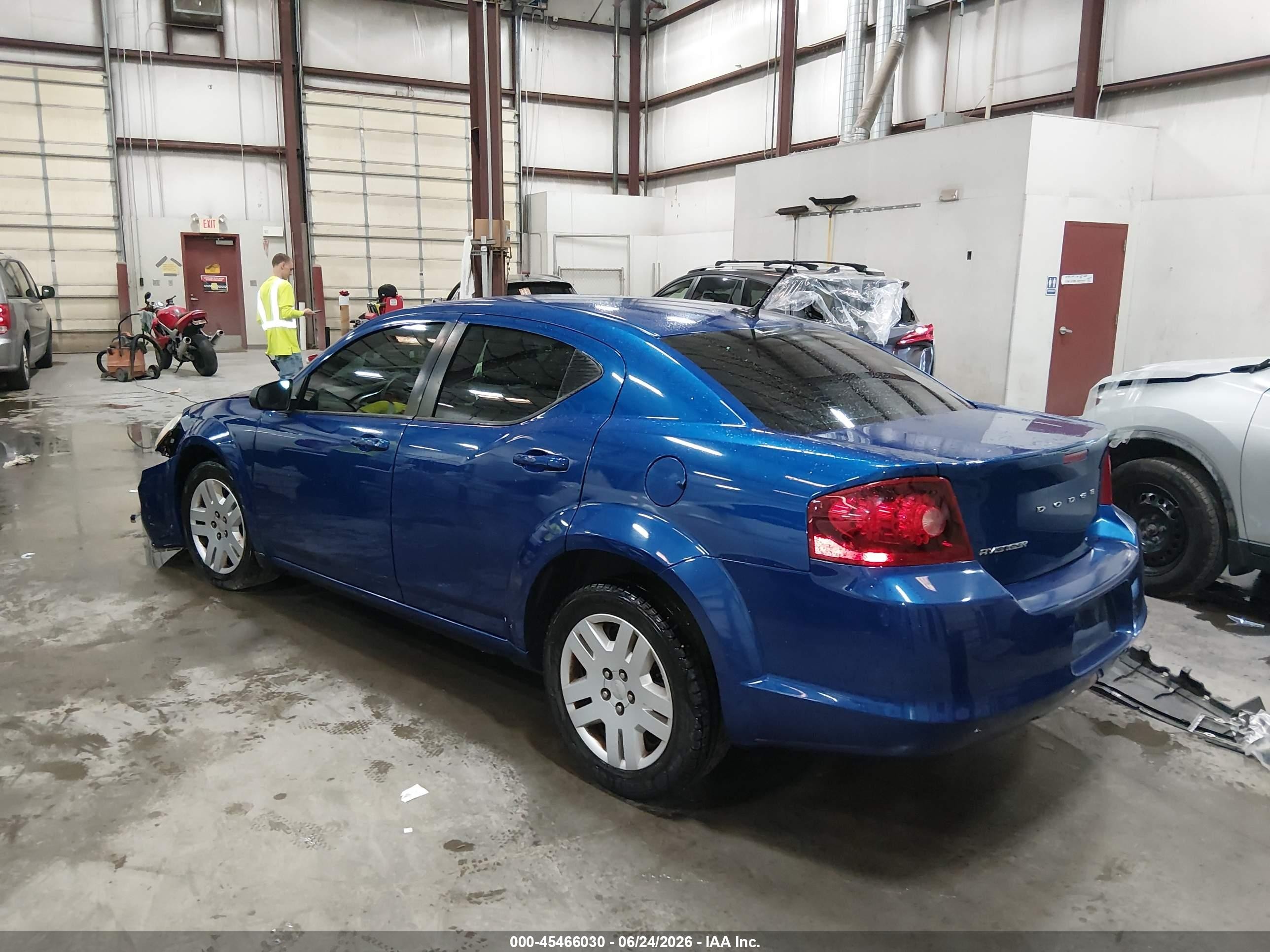 2012 Dodge Avenger Se Blue vin: 1C3CDZAB8CN259661