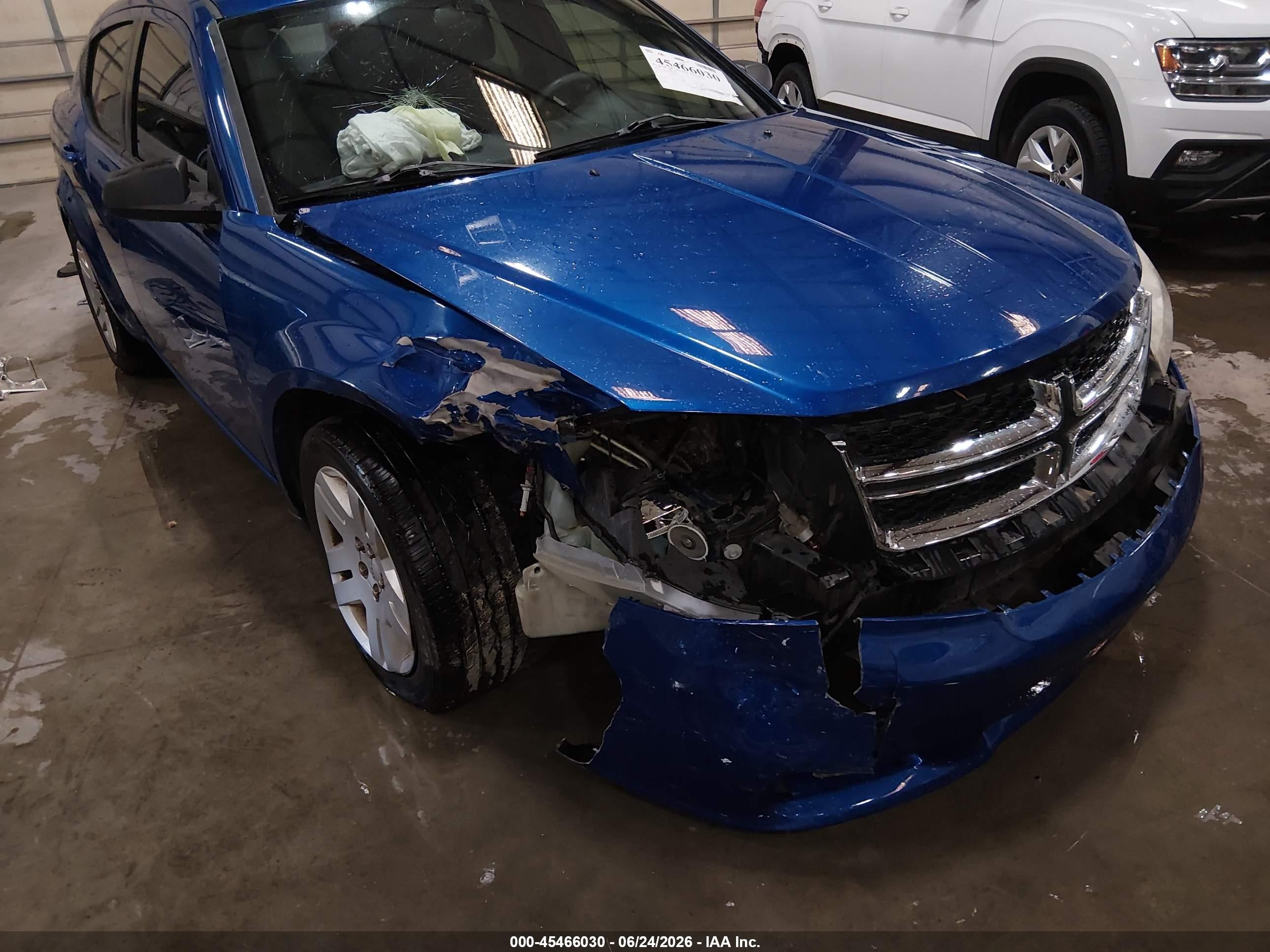 2012 Dodge Avenger Se Blue vin: 1C3CDZAB8CN259661