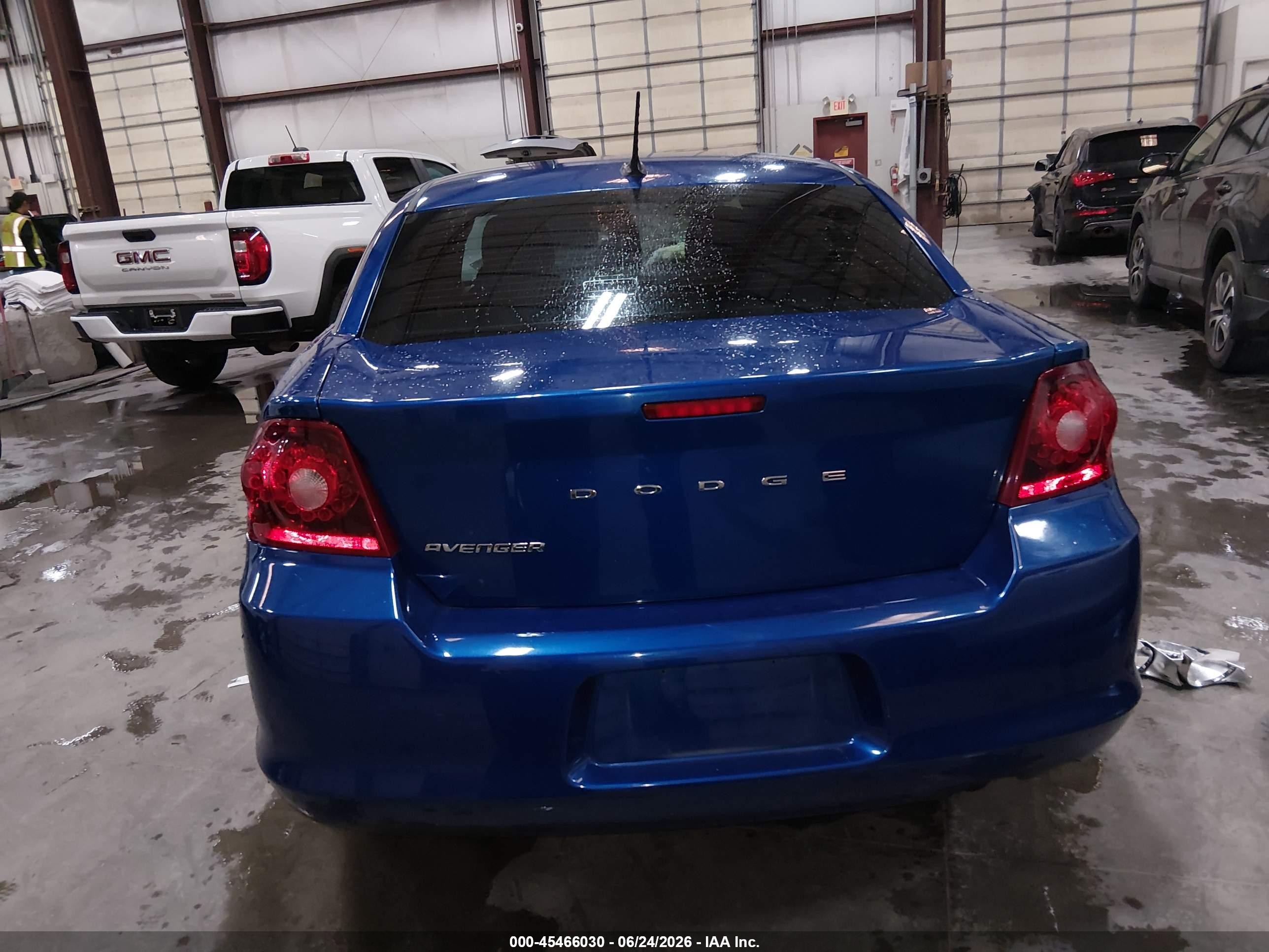 2012 Dodge Avenger Se Blue vin: 1C3CDZAB8CN259661