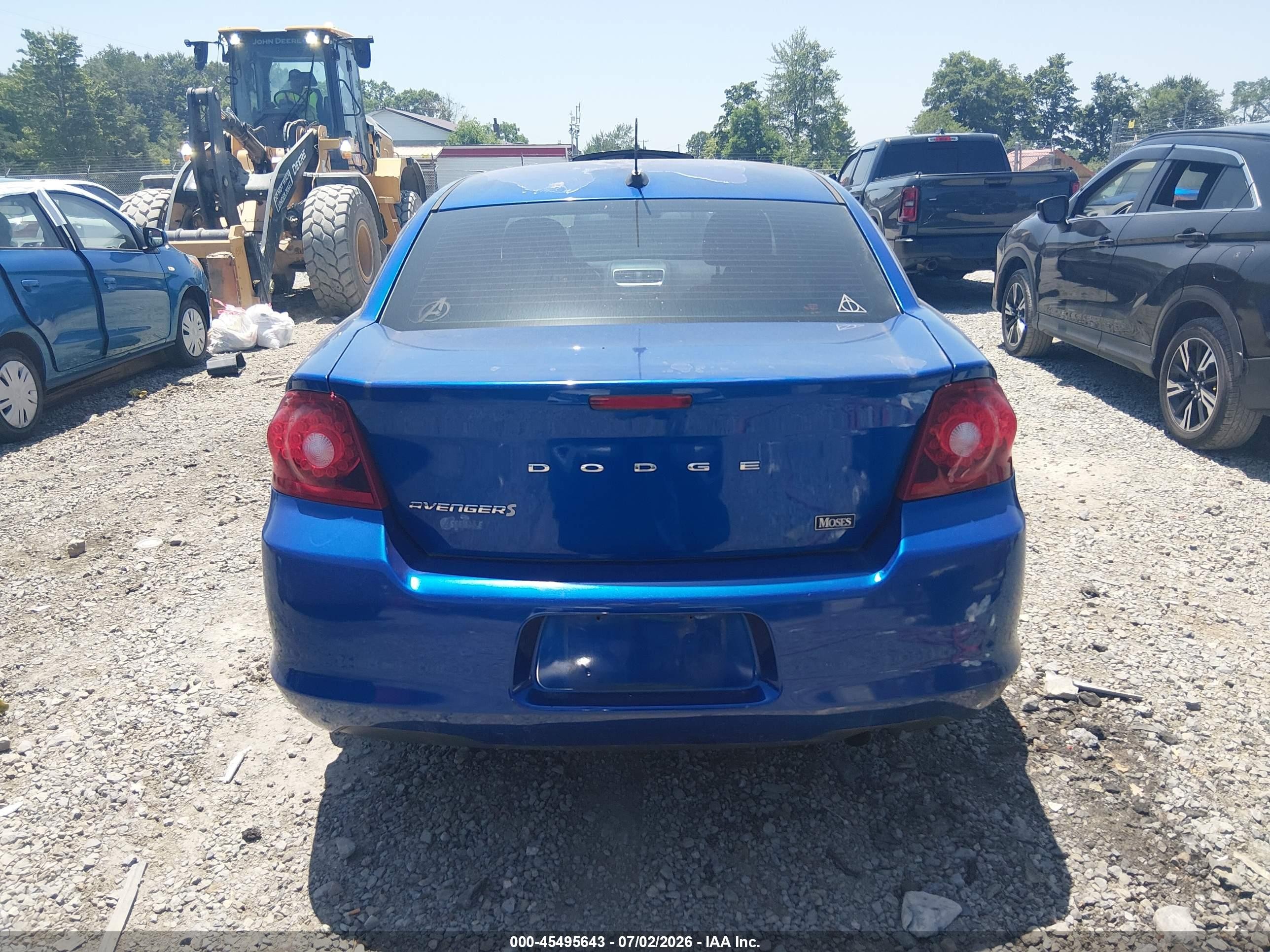 2012 Dodge Avenger Se Синий vin: 1C3CDZAB8CN265511