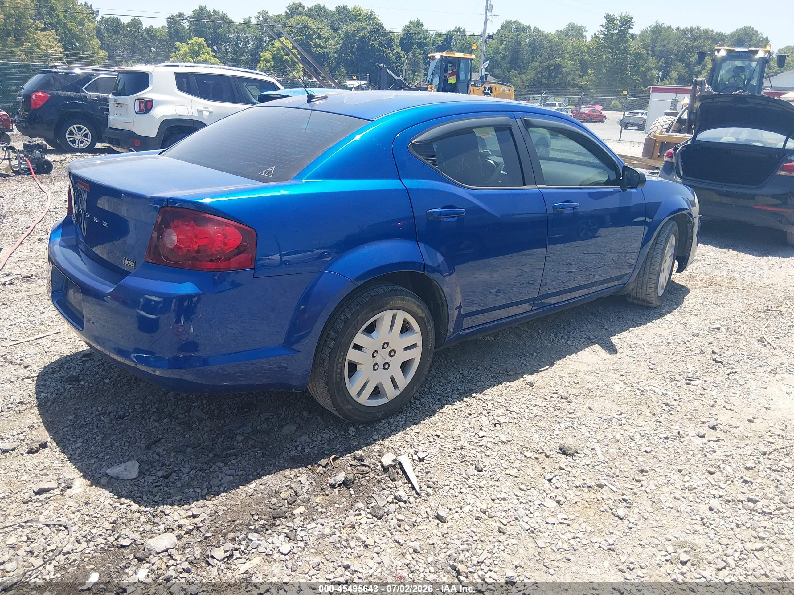 2012 Dodge Avenger Se Синий vin: 1C3CDZAB8CN265511