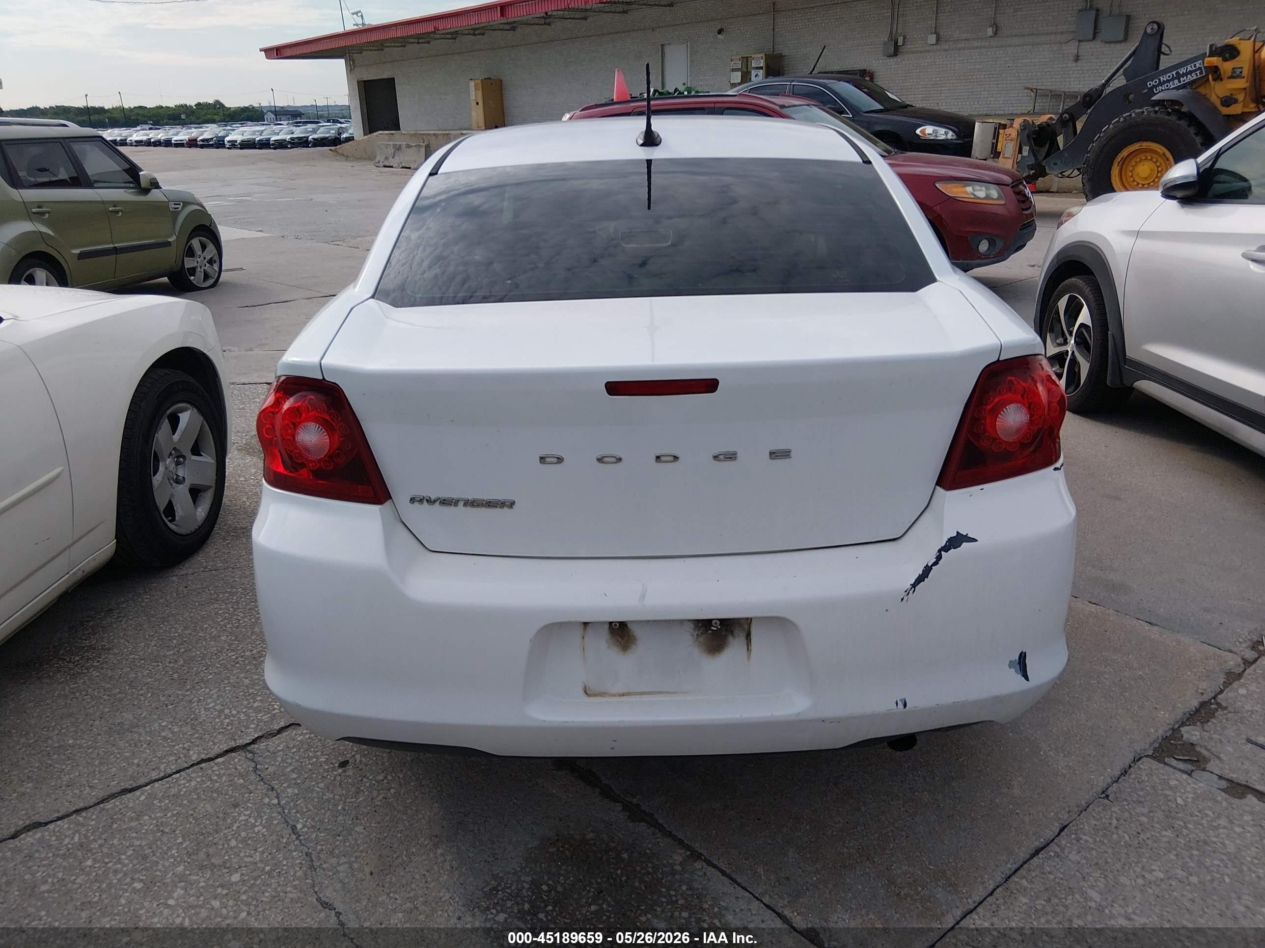 2012 Dodge Avenger Se White vin: 1C3CDZAB8CN286228