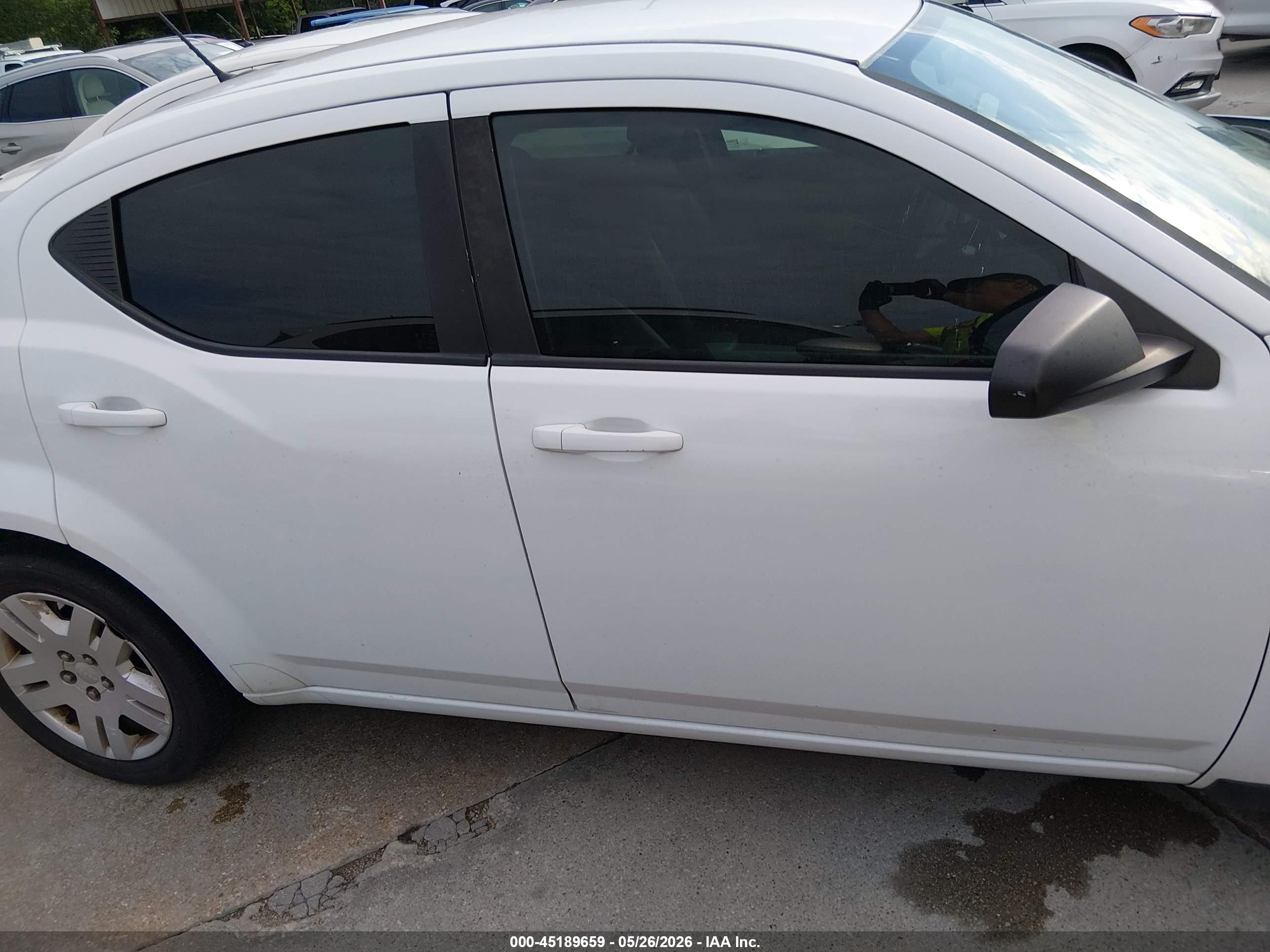 2012 Dodge Avenger Se White vin: 1C3CDZAB8CN286228