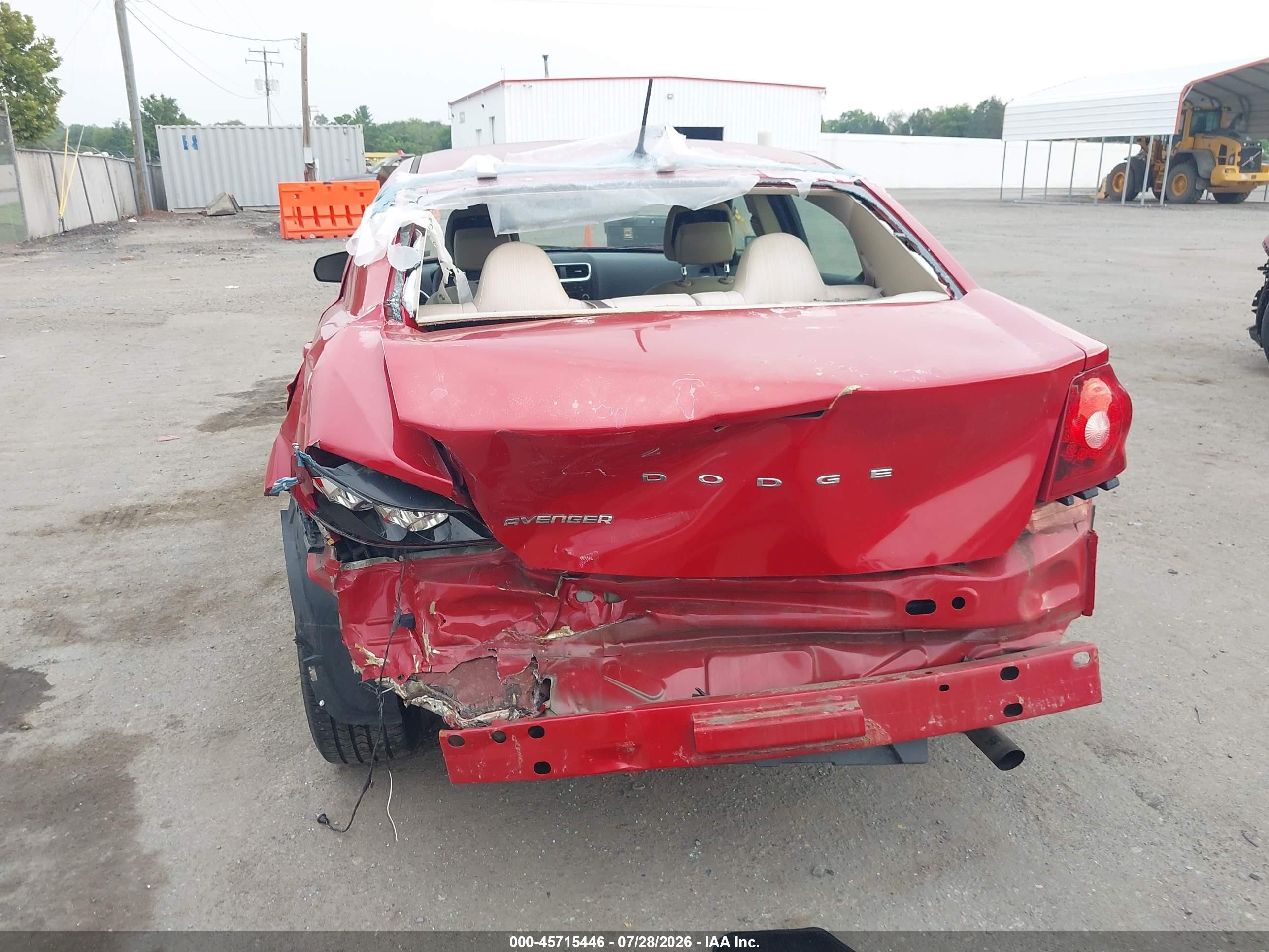 2013 Dodge Avenger Se Red vin: 1C3CDZAB8DL628189